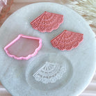 kitandco.com.au Stamp Asian Fan - Texture & Cutter Set