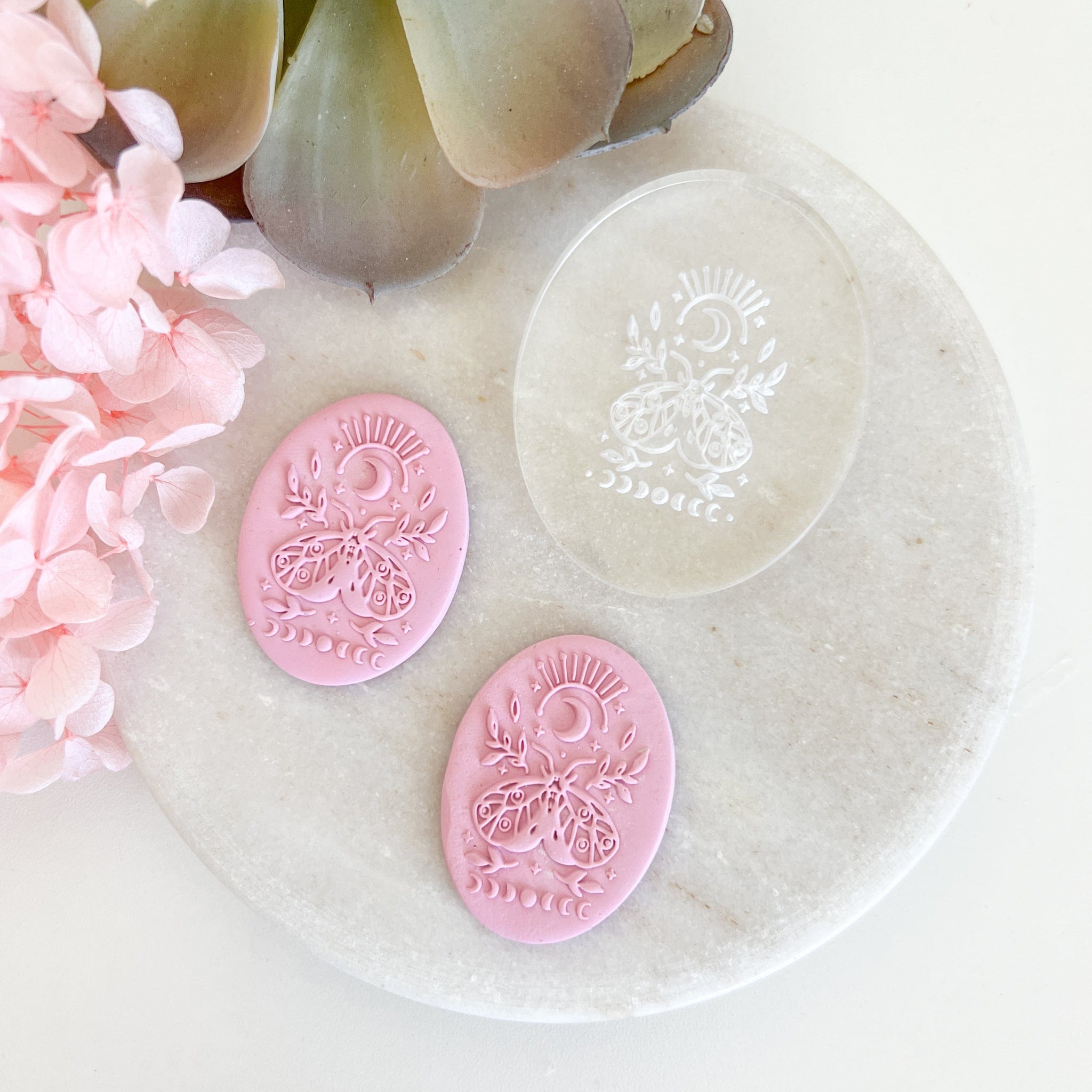 kitandco.com.au Stamp Boho Moth - Texture Plate