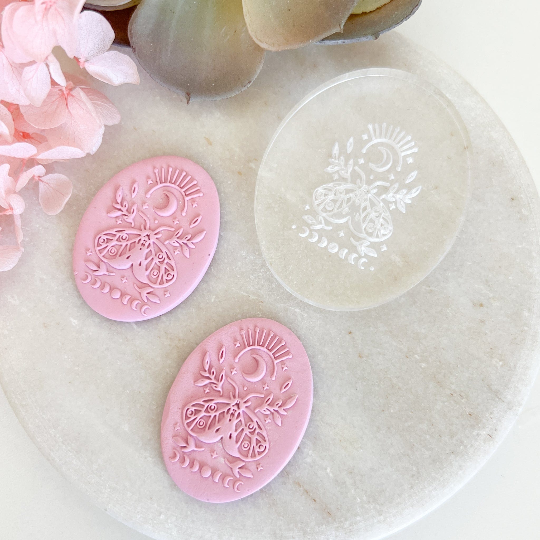 kitandco.com.au Stamp Boho Moth - Texture Plate