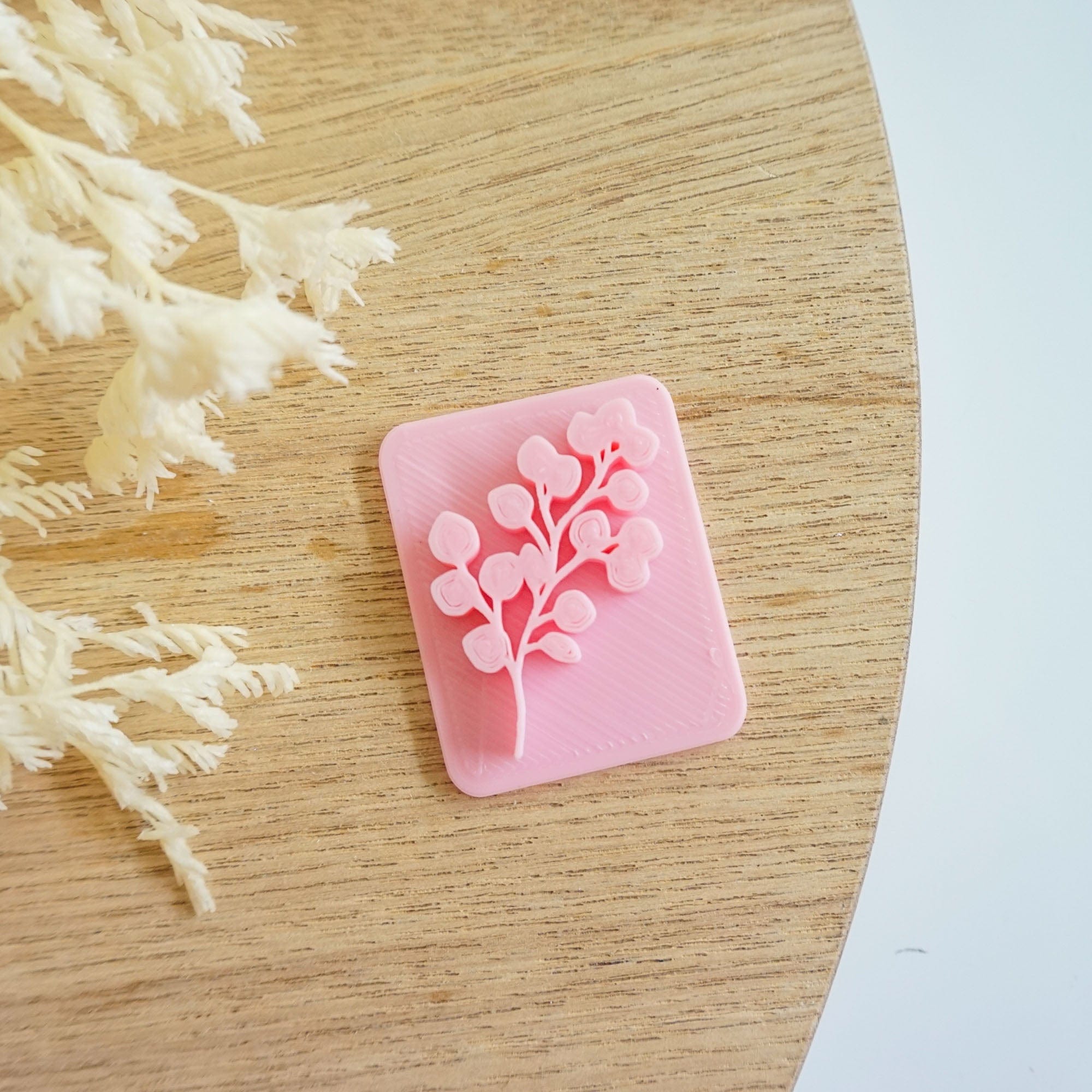 kitandco.com.au Stamp Dollar Leaf Branch - Texture Stamp