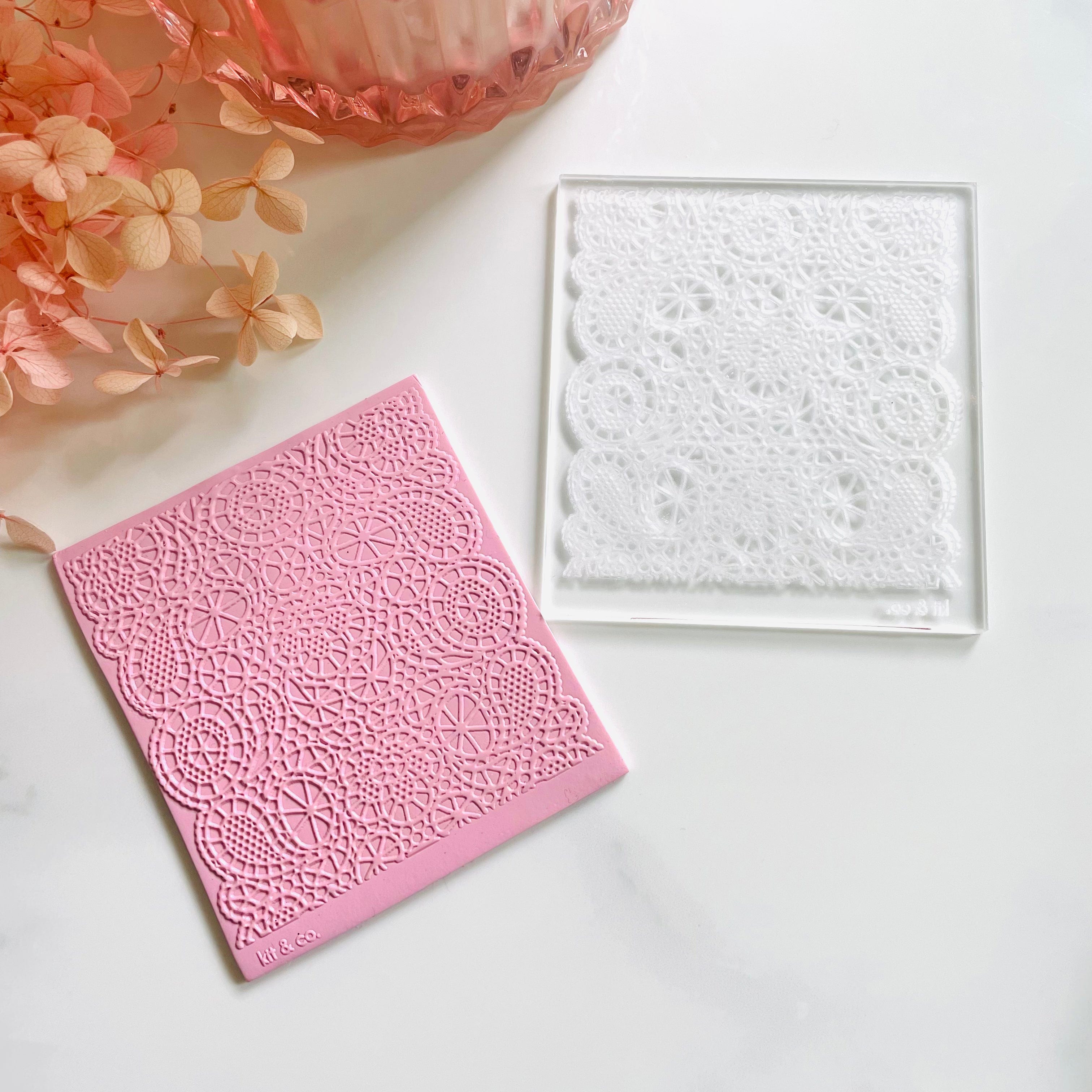 kitandco.com.au Stamp Lace #1 - Large Texture Plate