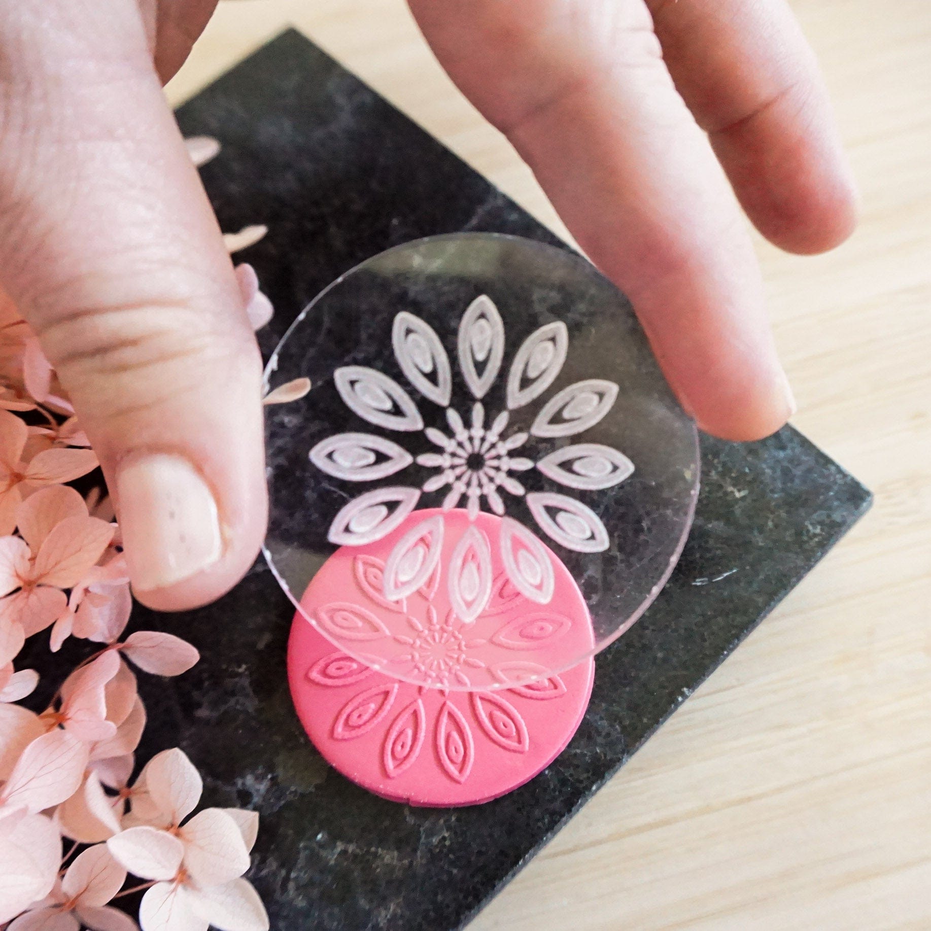 kitandco.com.au Stamp Mandala #1 - Texture Plate