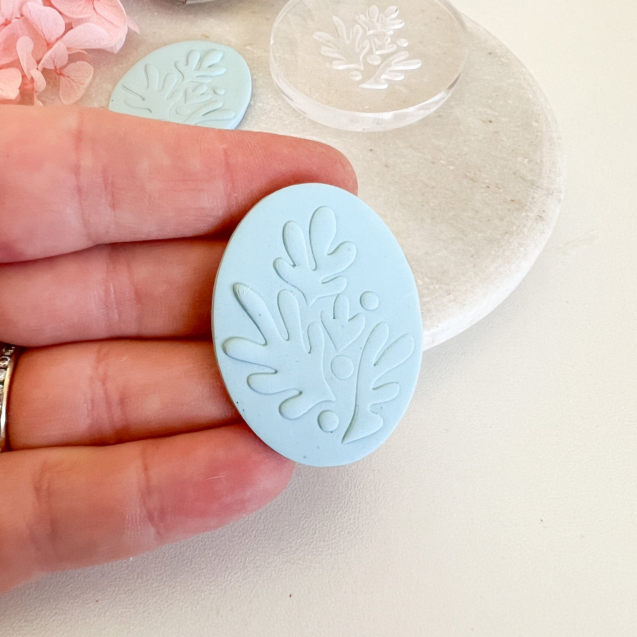 kitandco.com.au Stamp Matisse Coral - Texture Plate