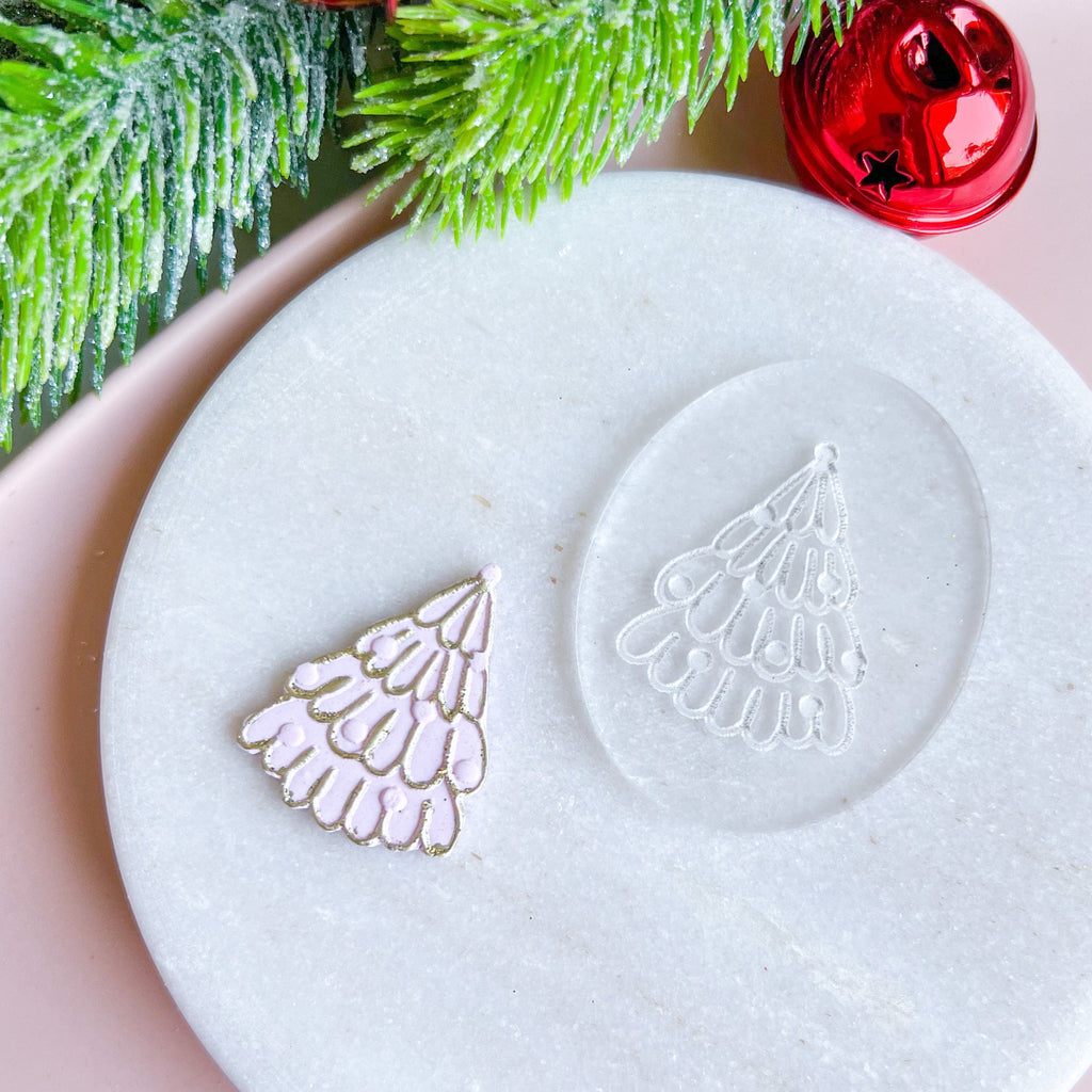 kitandco.com.au Stamp "O Christmas Tree" - Texture Plate