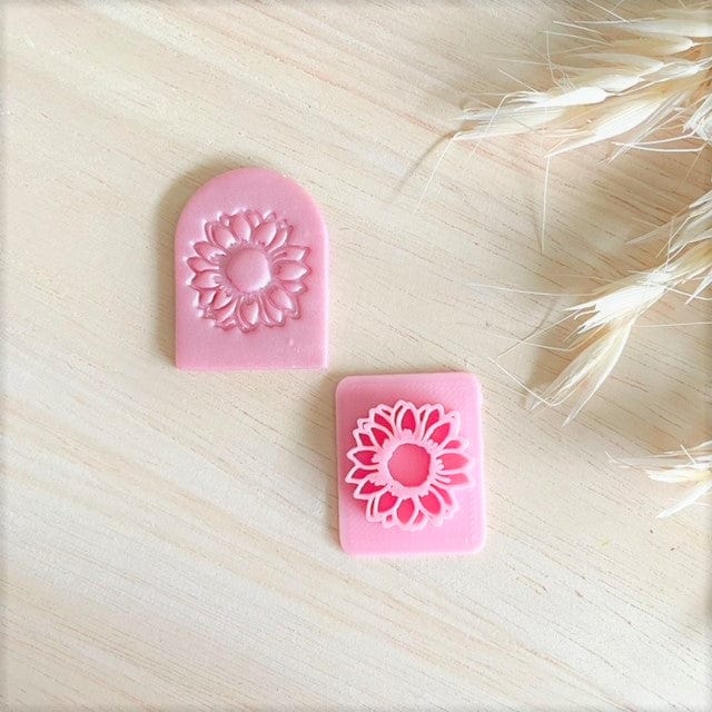 kitandco.com.au Stamp Small Sunflower  - Texture Stamp