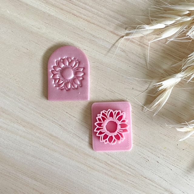 kitandco.com.au Stamp Small Sunflower  - Texture Stamp