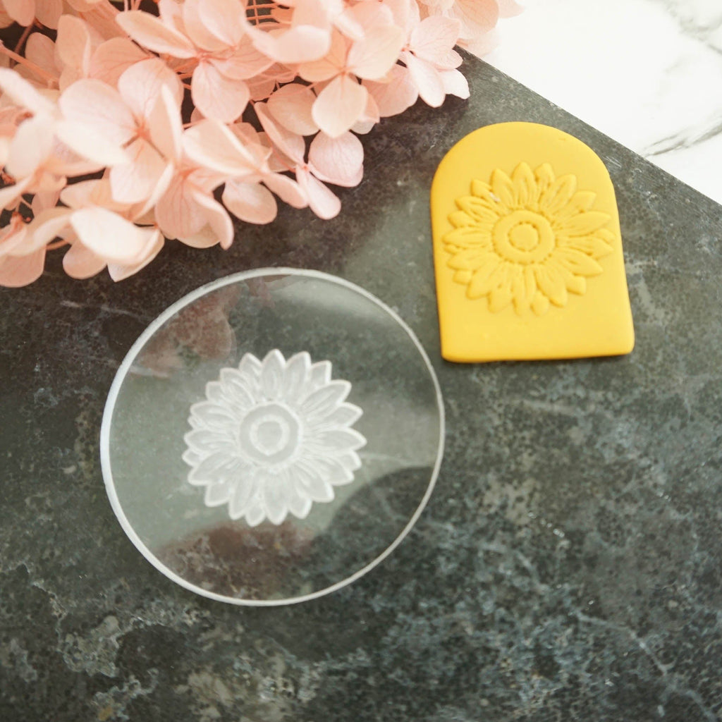 kitandco.com.au Stamp Sunflower Head - Texture Plate