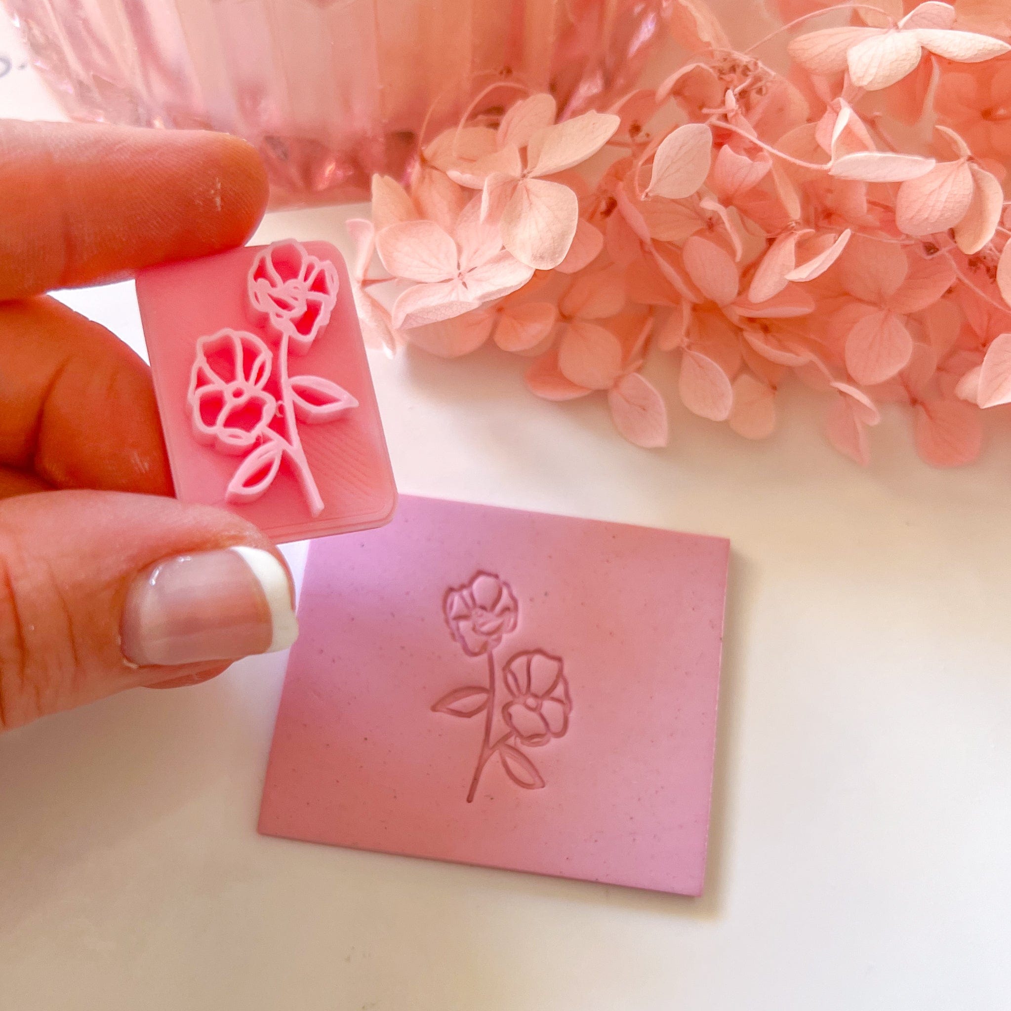 kitandco.com.au Stamp Two Flower  - Texture Stamp