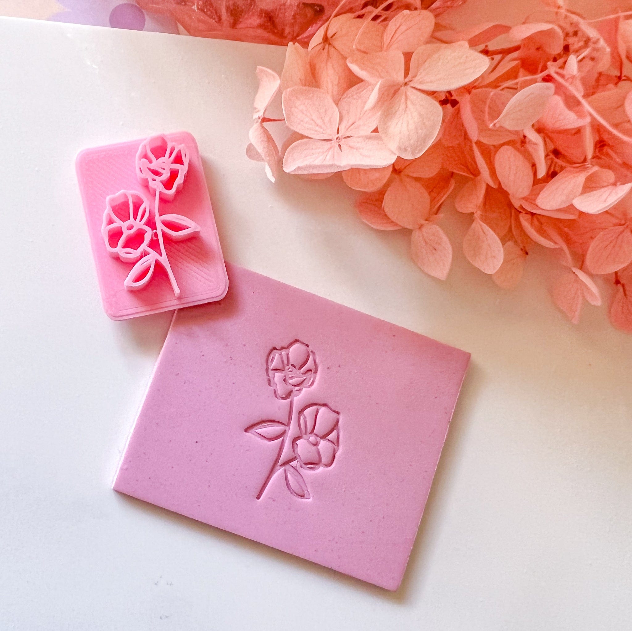 kitandco.com.au Stamp Two Flower  - Texture Stamp