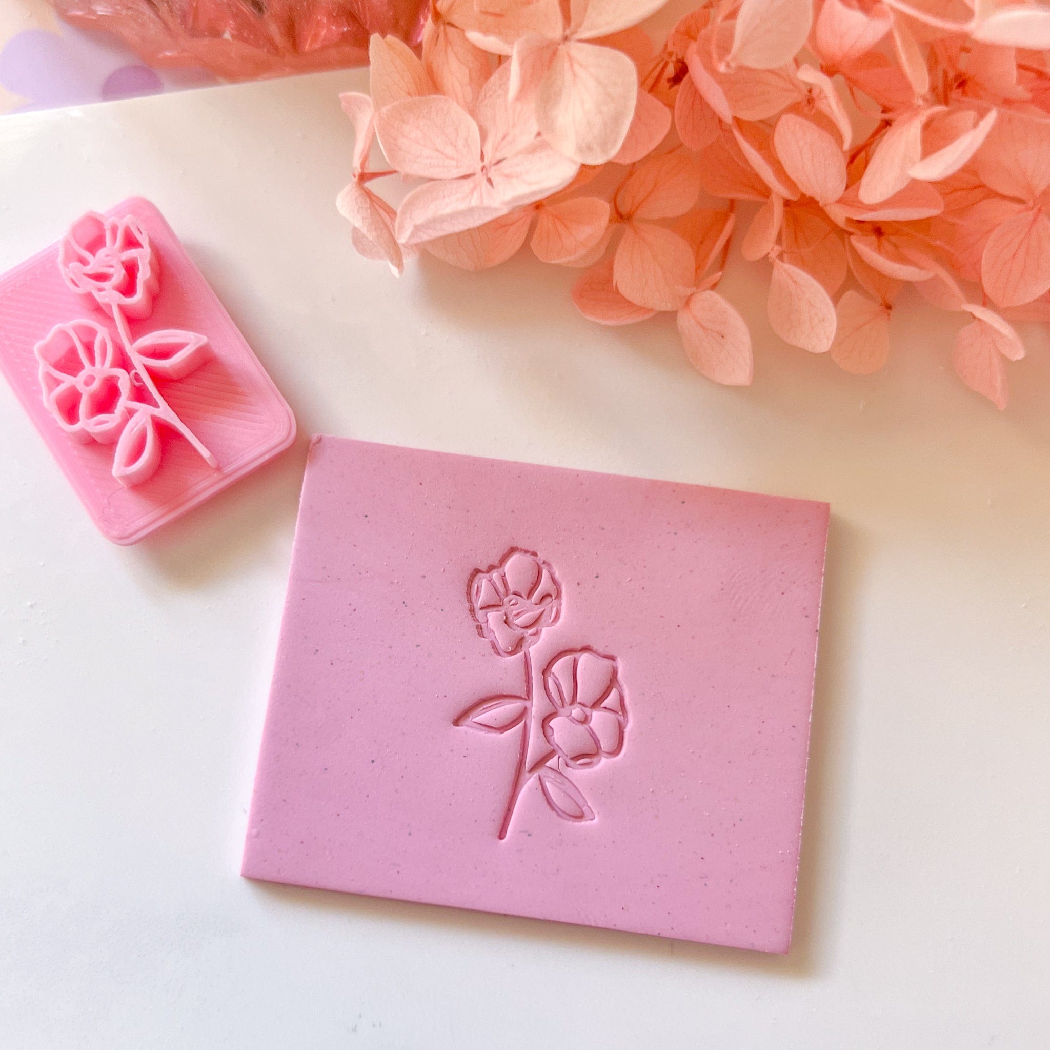 kitandco.com.au Stamp Two Flower  - Texture Stamp