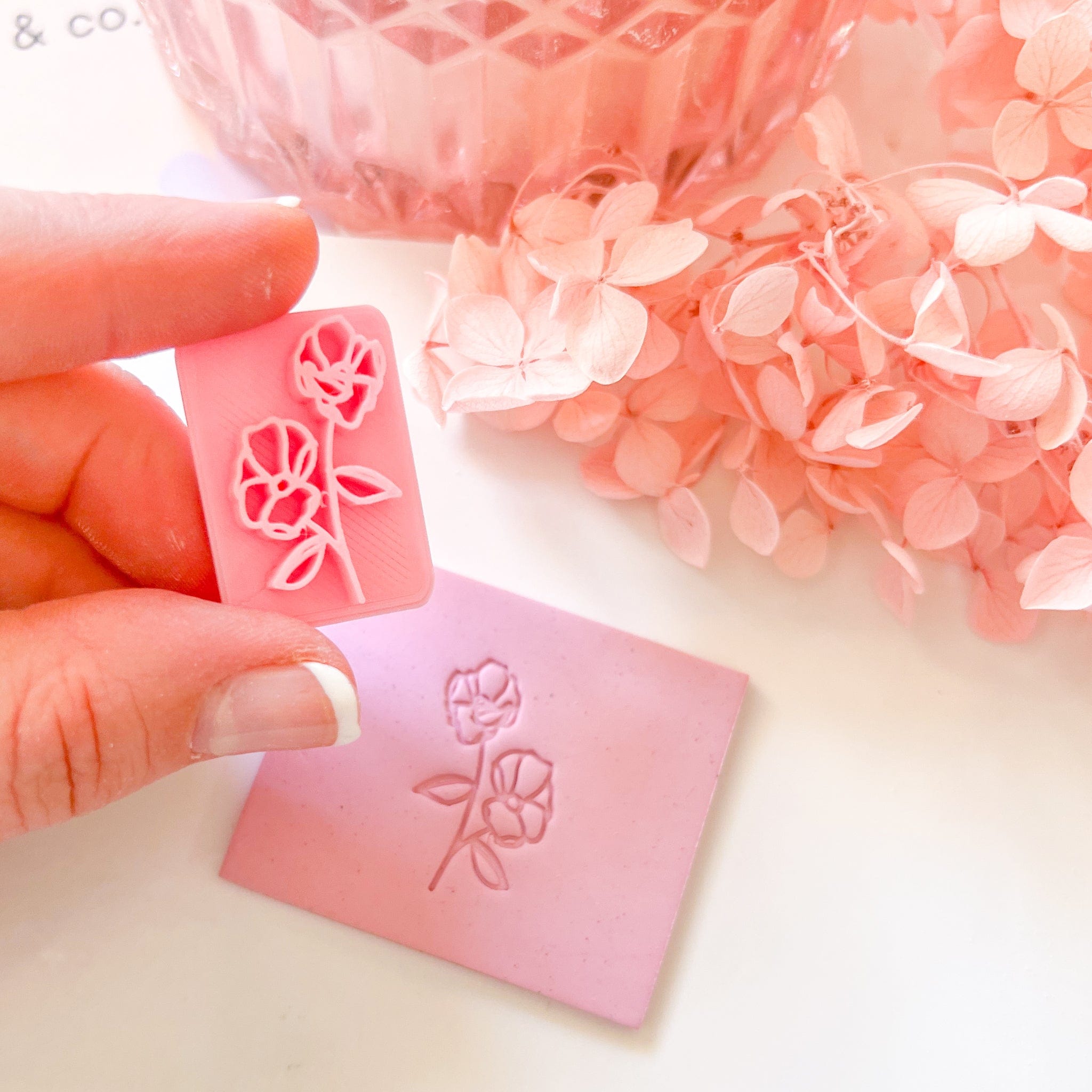 kitandco.com.au Stamp Two Flower  - Texture Stamp