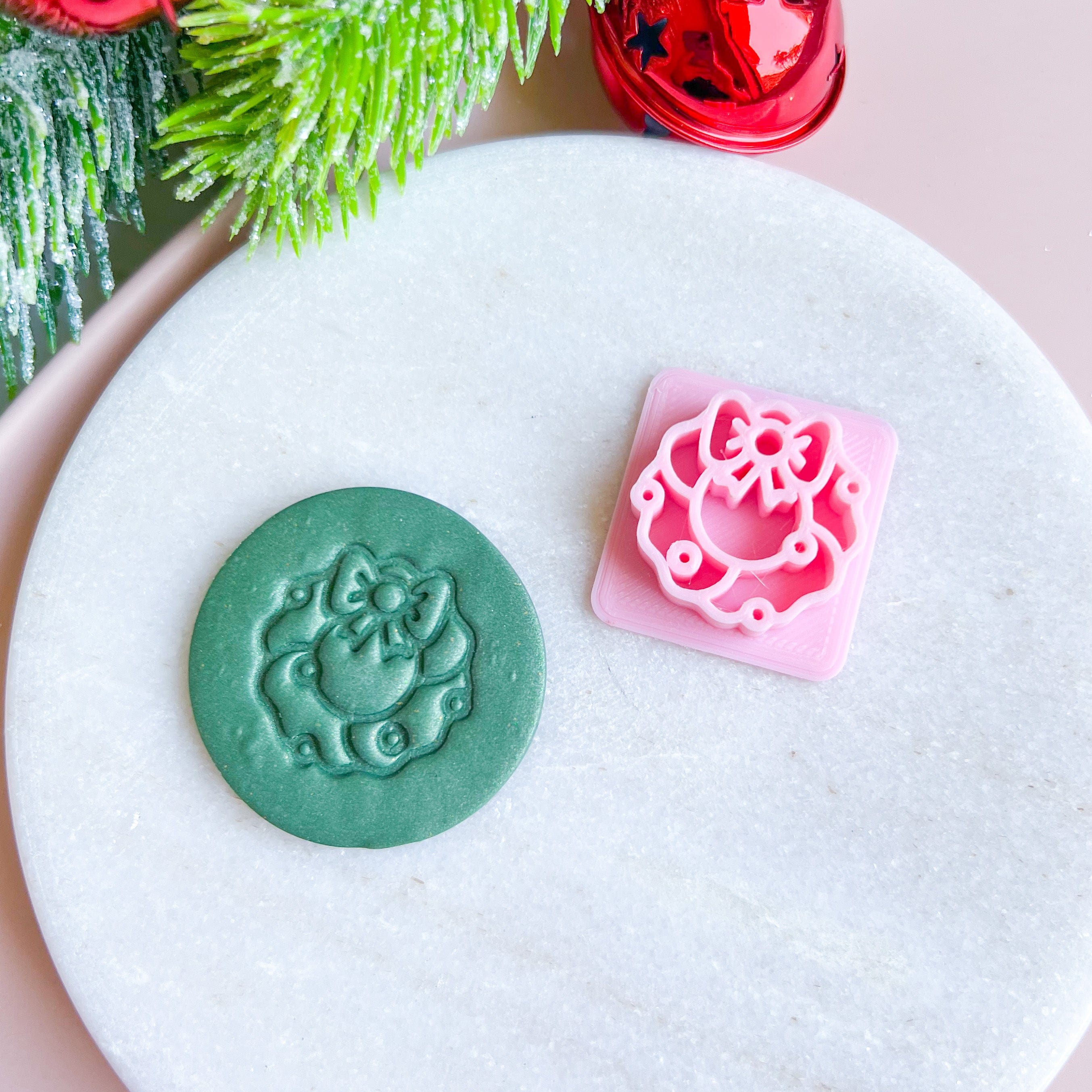 kitandco.com.au Stamp Wreath - Texture Stamp