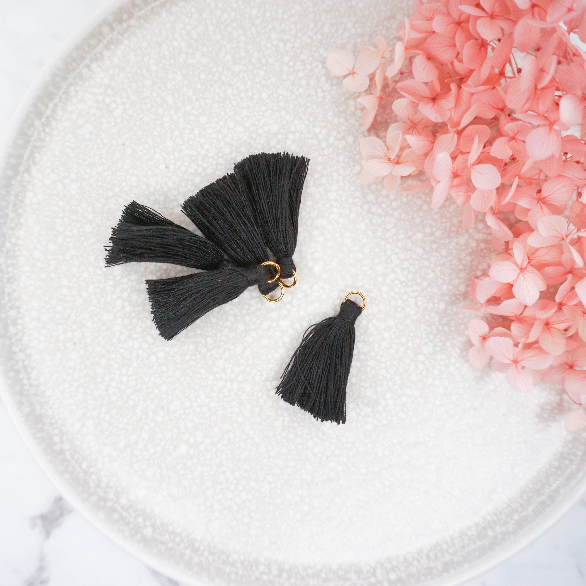 kitandco.com.au Tassel Tassels - Black 10 pcs