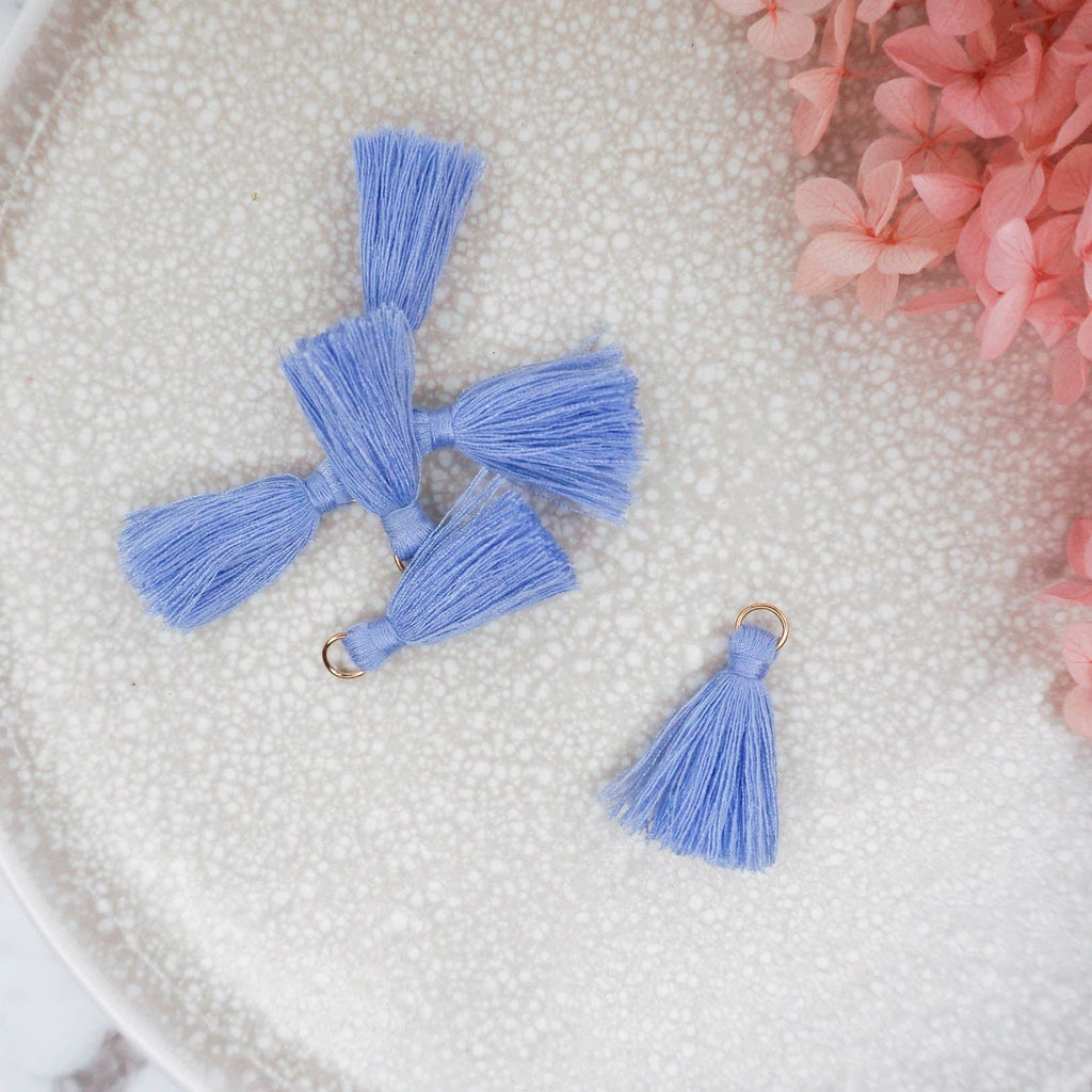 kitandco.com.au Tassel Tassels - Cornflower Blue 10 pcs