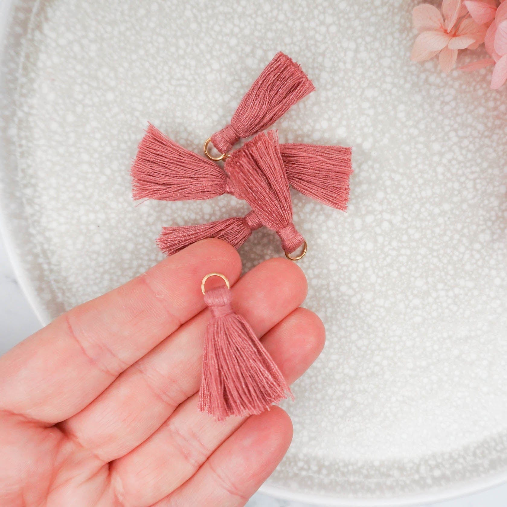 kitandco.com.au Tassel Tassels - Dusty Pink 10 pcs