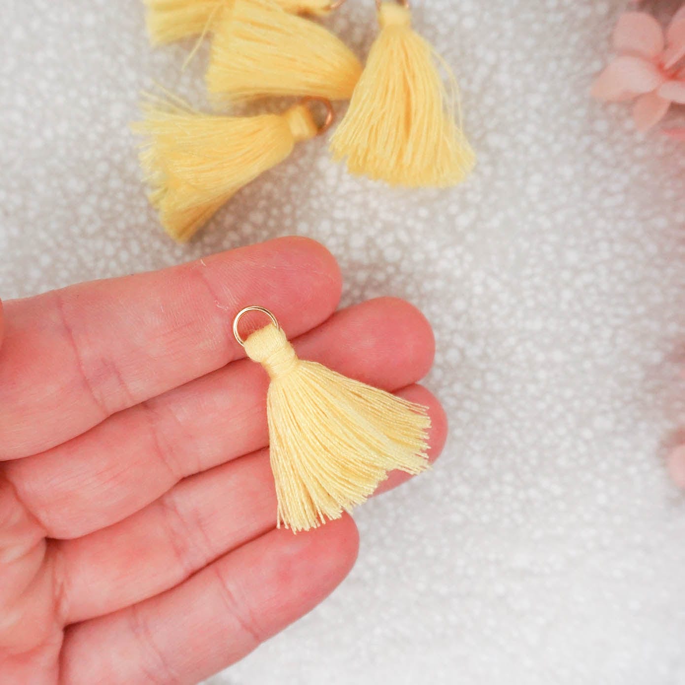 kitandco.com.au Tassel Tassels - Lemon 10 pcs