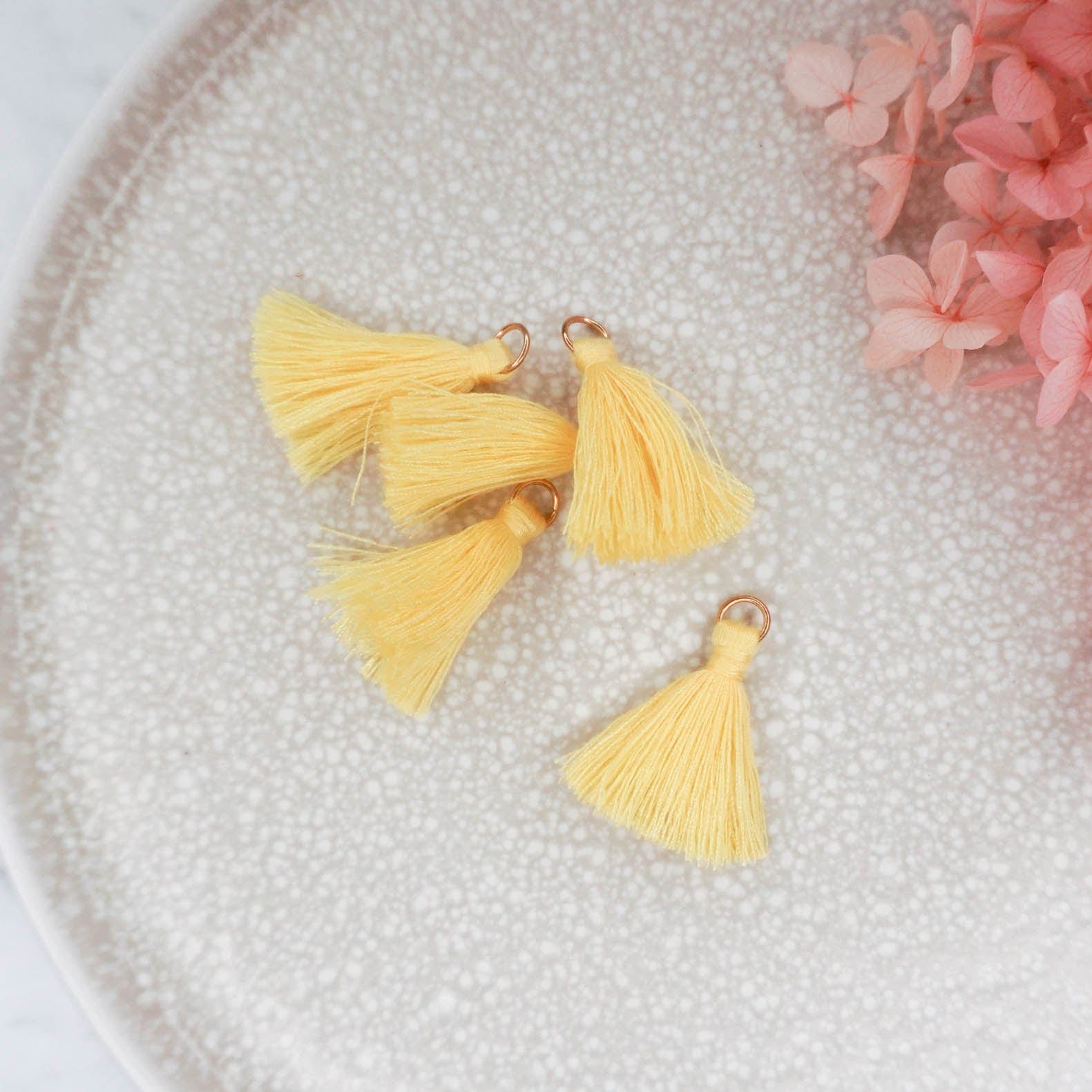 kitandco.com.au Tassel Tassels - Lemon 10 pcs