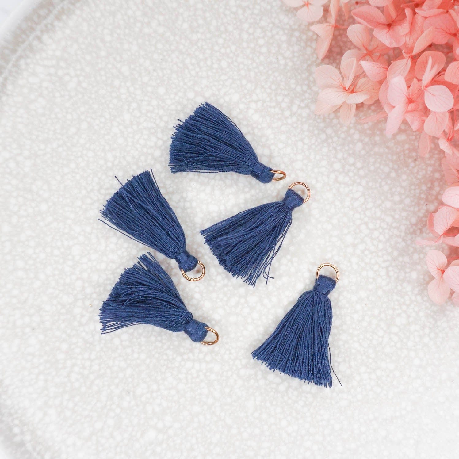 kitandco.com.au Tassel Tassels - Navy Blue 10 pcs