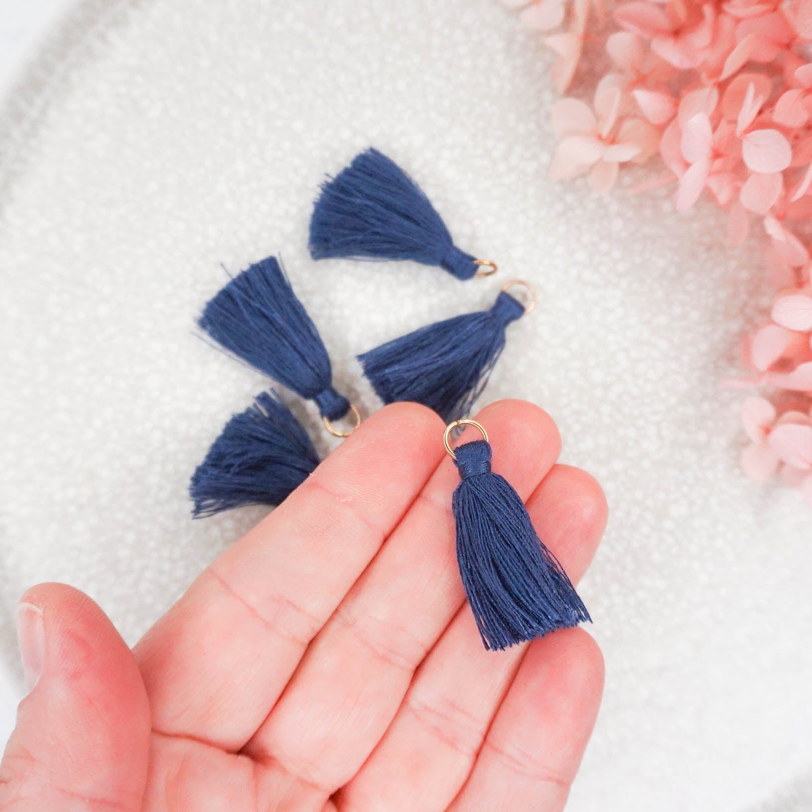 kitandco.com.au Tassel Tassels - Navy Blue 10 pcs