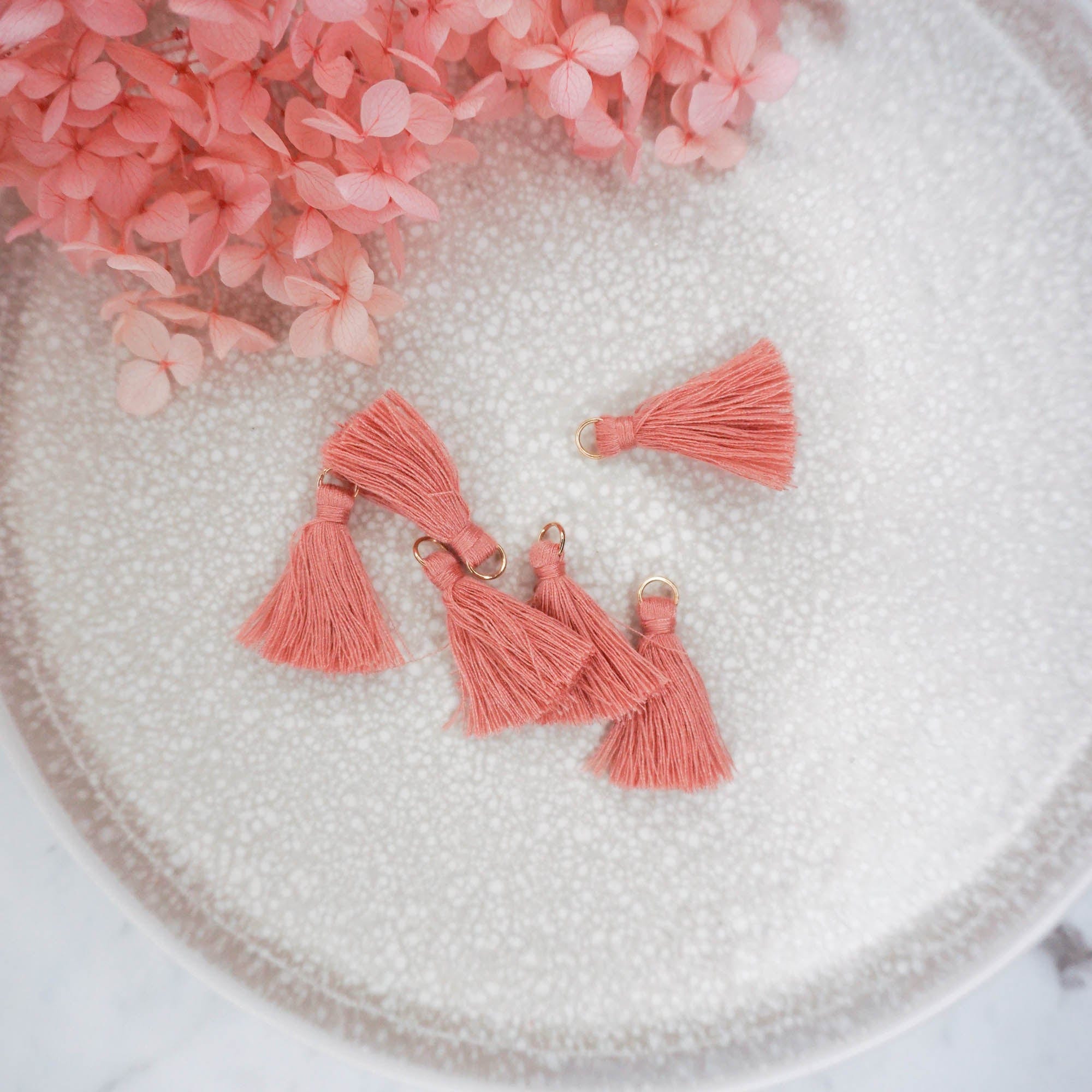 kitandco.com.au Tassel Tassels - Rouge Pink 10 pcs