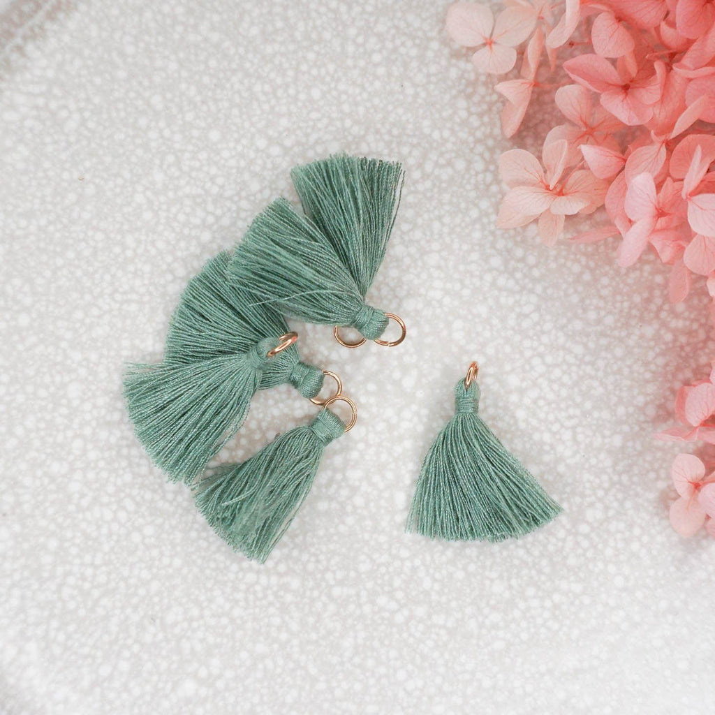 kitandco.com.au Tassel Tassels - Sage Green 10 pcs