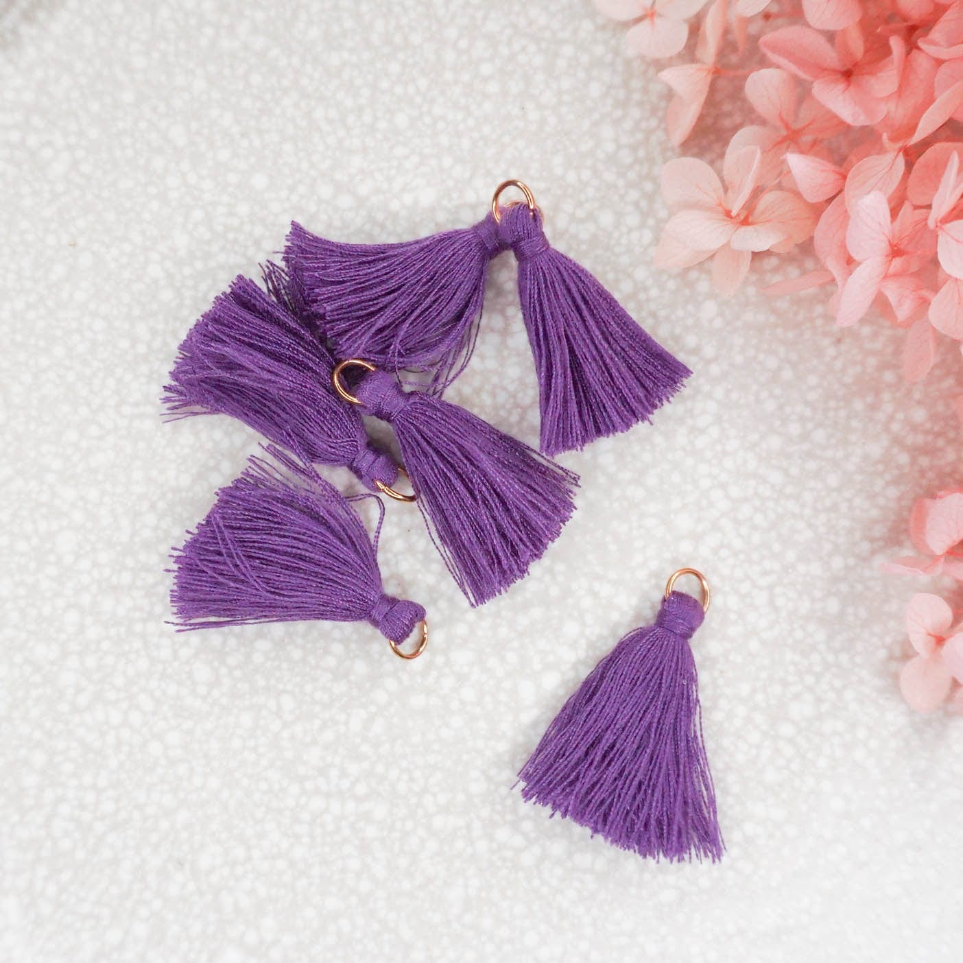 kitandco.com.au Tassel Tassels - Violet 10 pcs