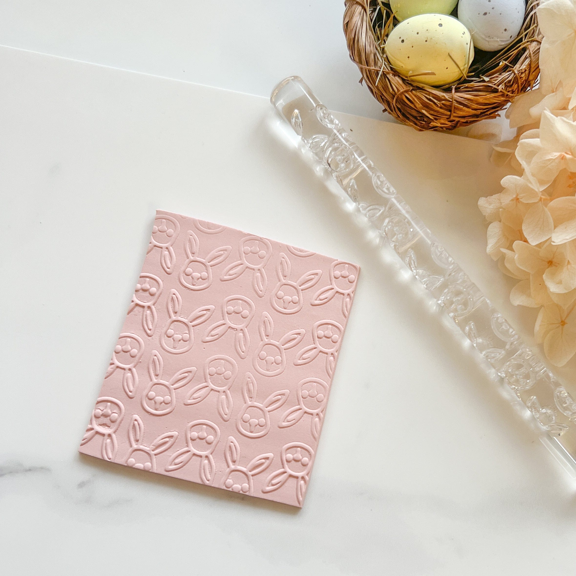 kitandco.com.au Texture Roller Acrylic “Bunny” - Acrylic Texture Roller