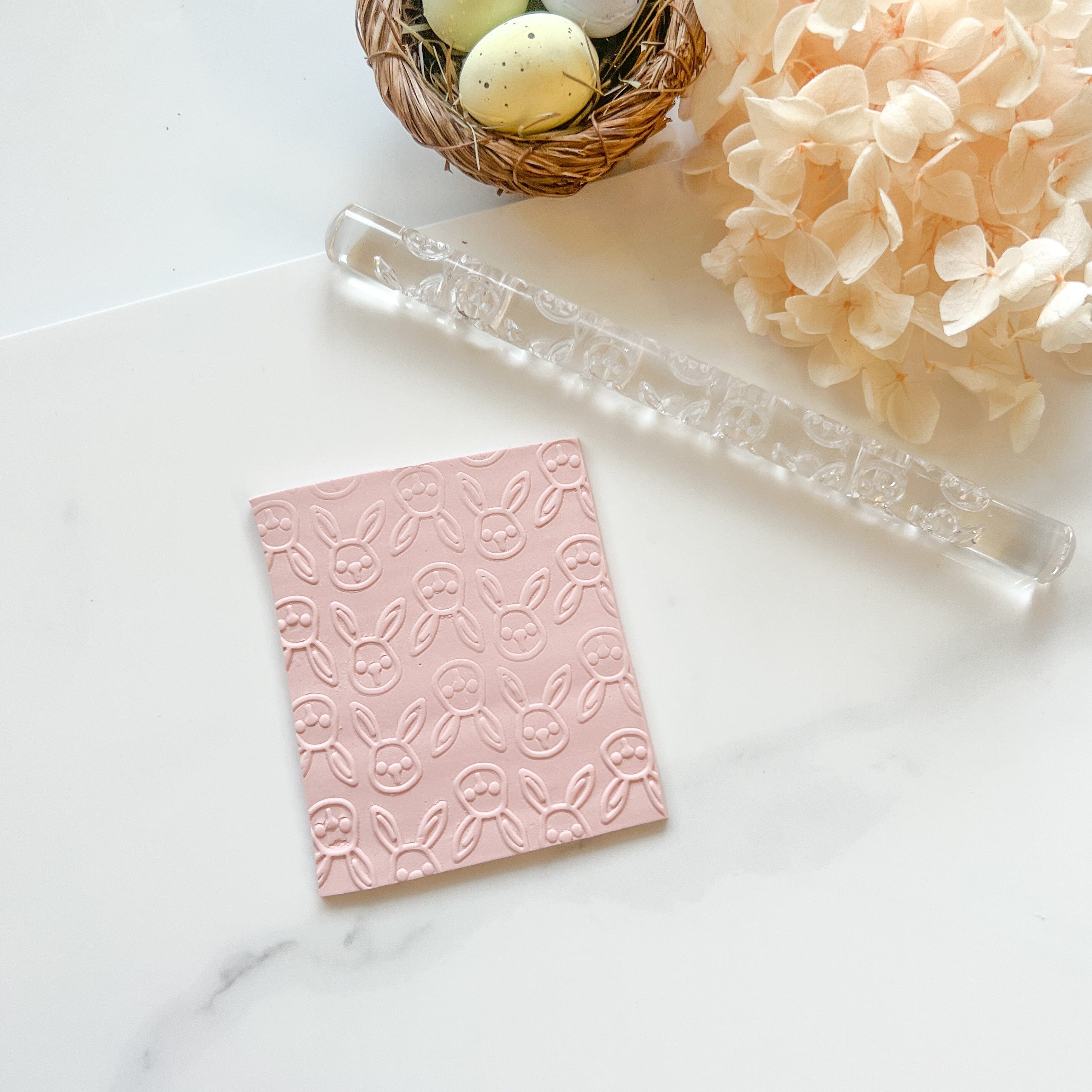 kitandco.com.au Texture Roller Acrylic “Bunny” - Acrylic Texture Roller