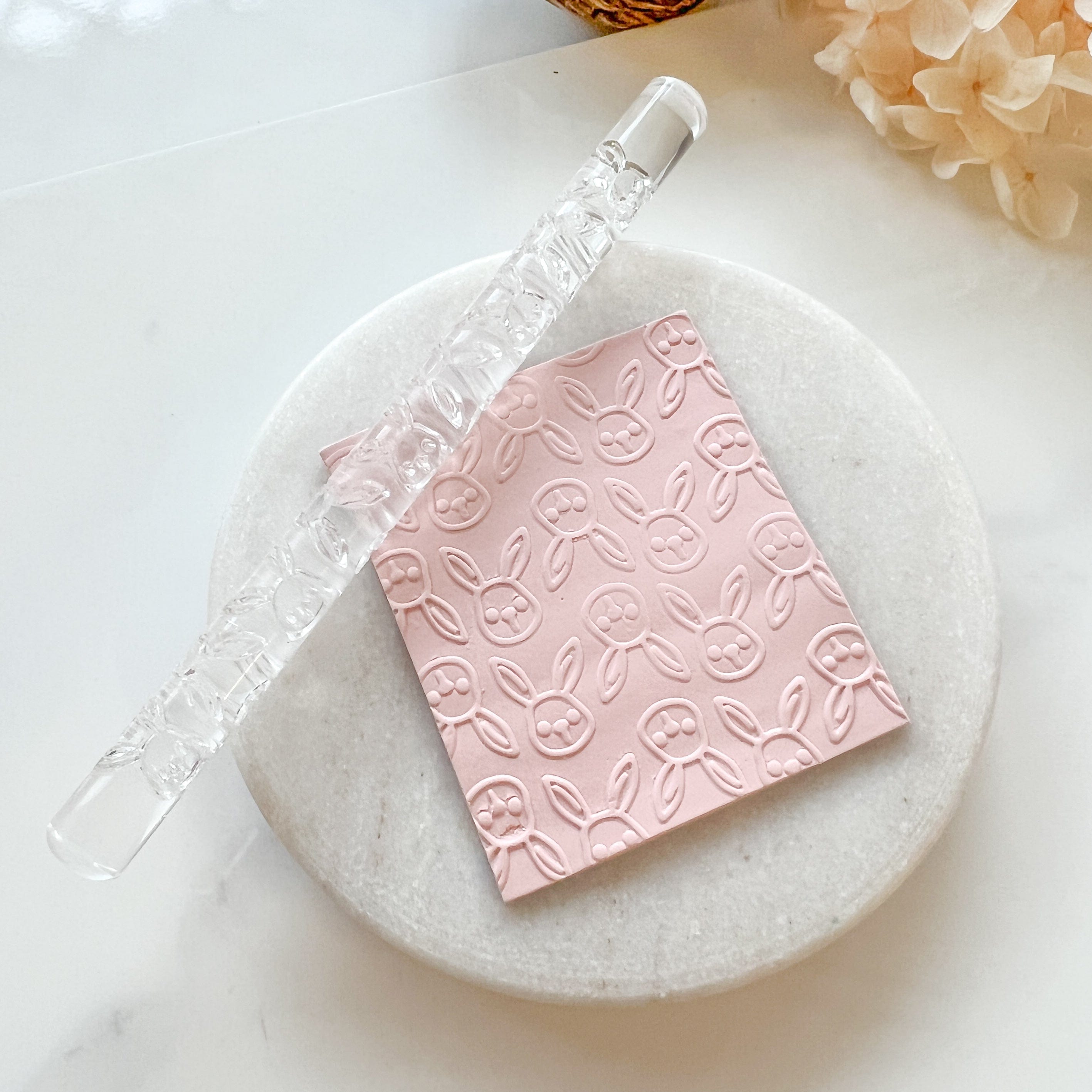 kitandco.com.au Texture Roller Acrylic “Bunny” - Acrylic Texture Roller