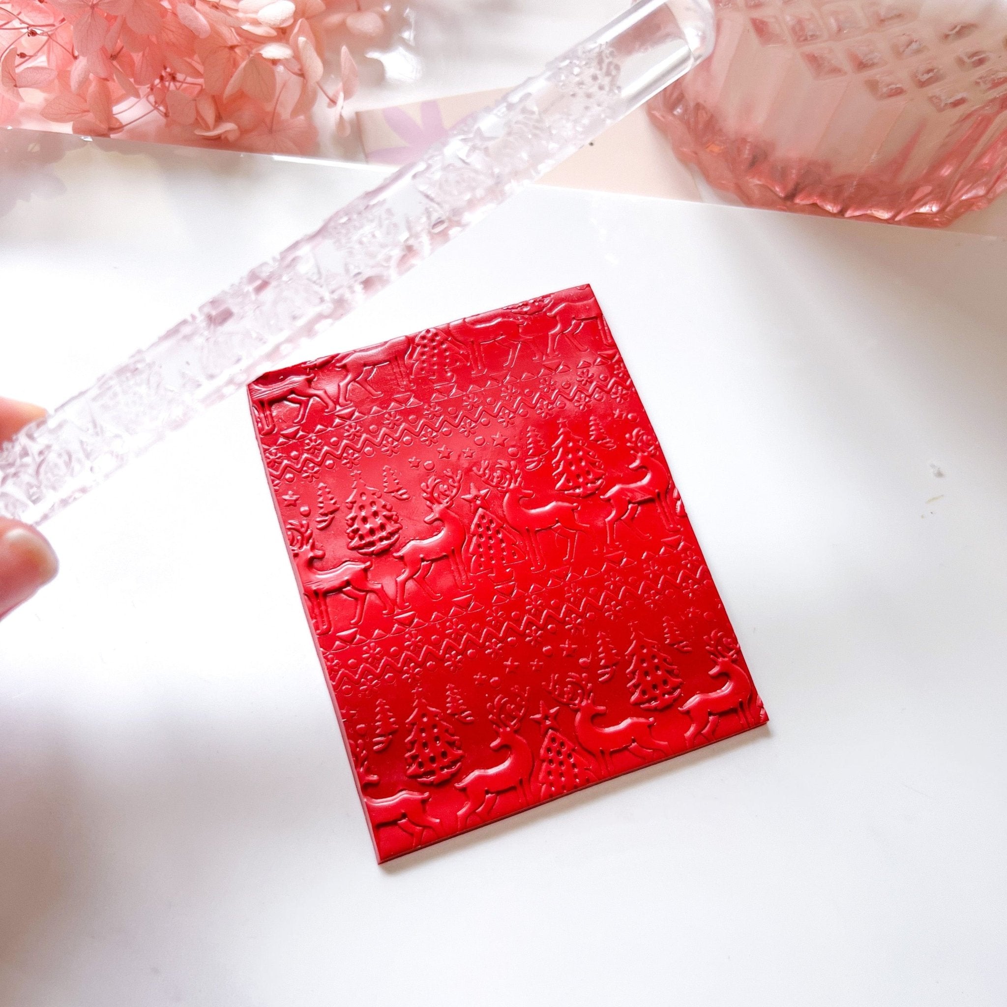 "Christmas" - Acrylic Texture Roller - Kit & Co.Texture Roller Acrylic