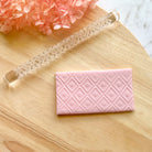 kitandco.com.au Texture Roller Acrylic "Diamond" - Acrylic Texture Roller