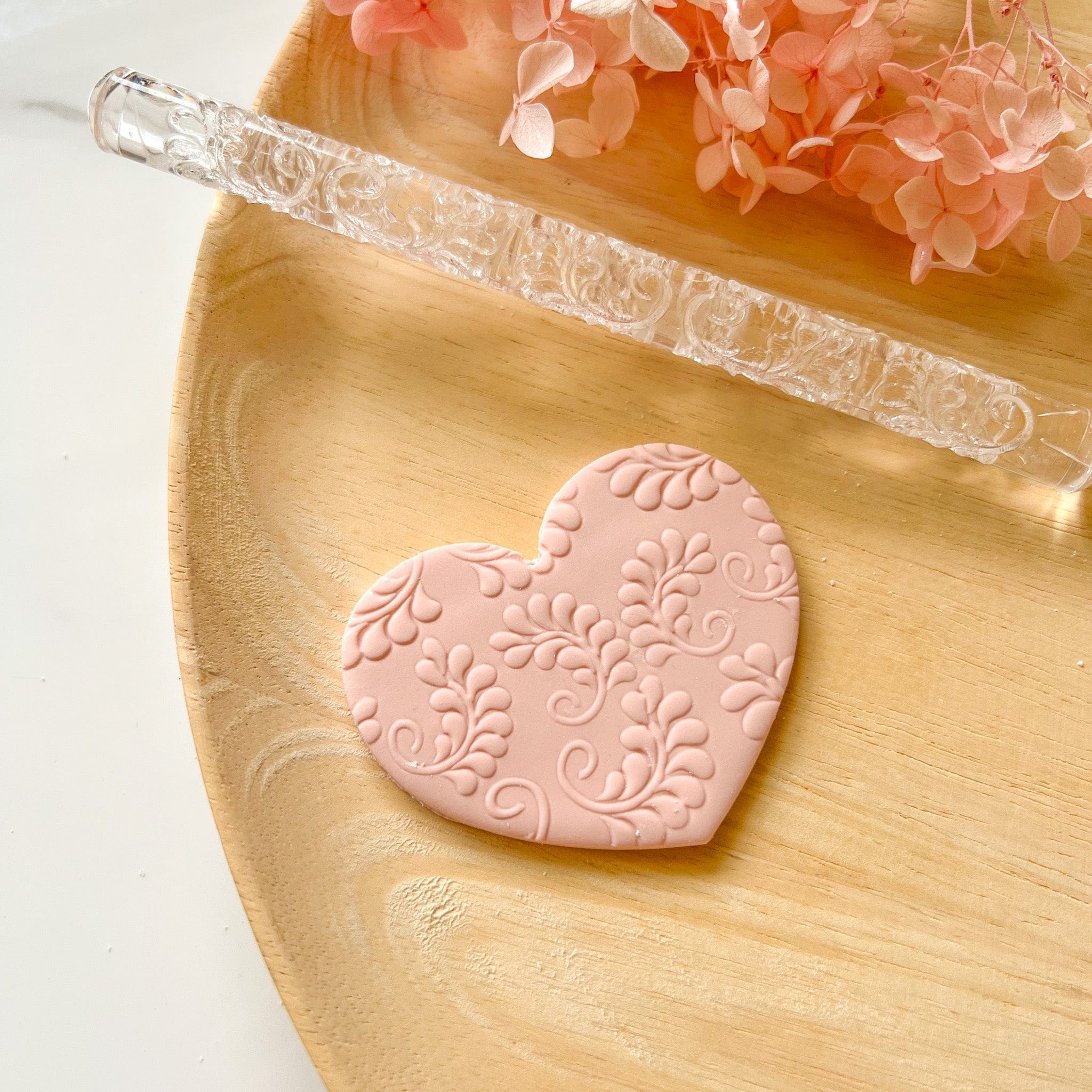 kitandco.com.au Texture Roller Acrylic "Fern" - Acrylic Texture Roller