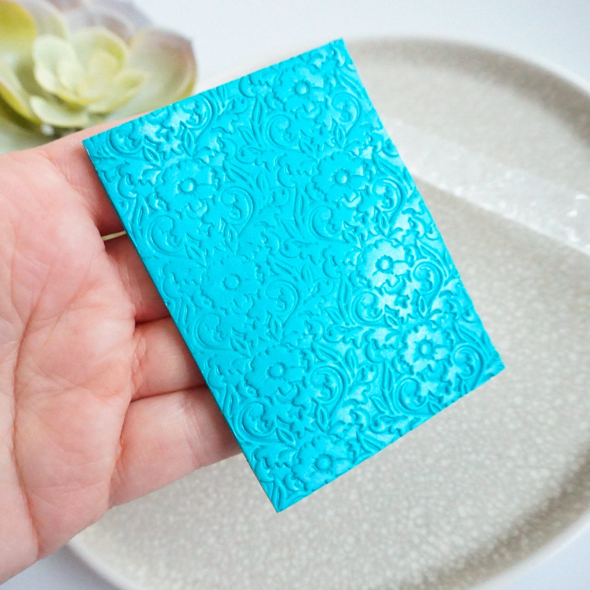 kitandco.com.au Texture Roller Acrylic "Floral Vines" - Acrylic Texture Roller