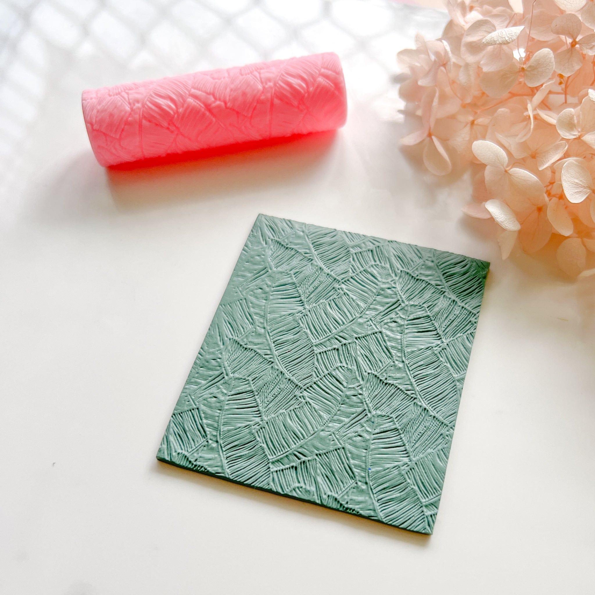 kitandco.com.au Texture Roller Resin "Banana Leaf" Texture Roller
