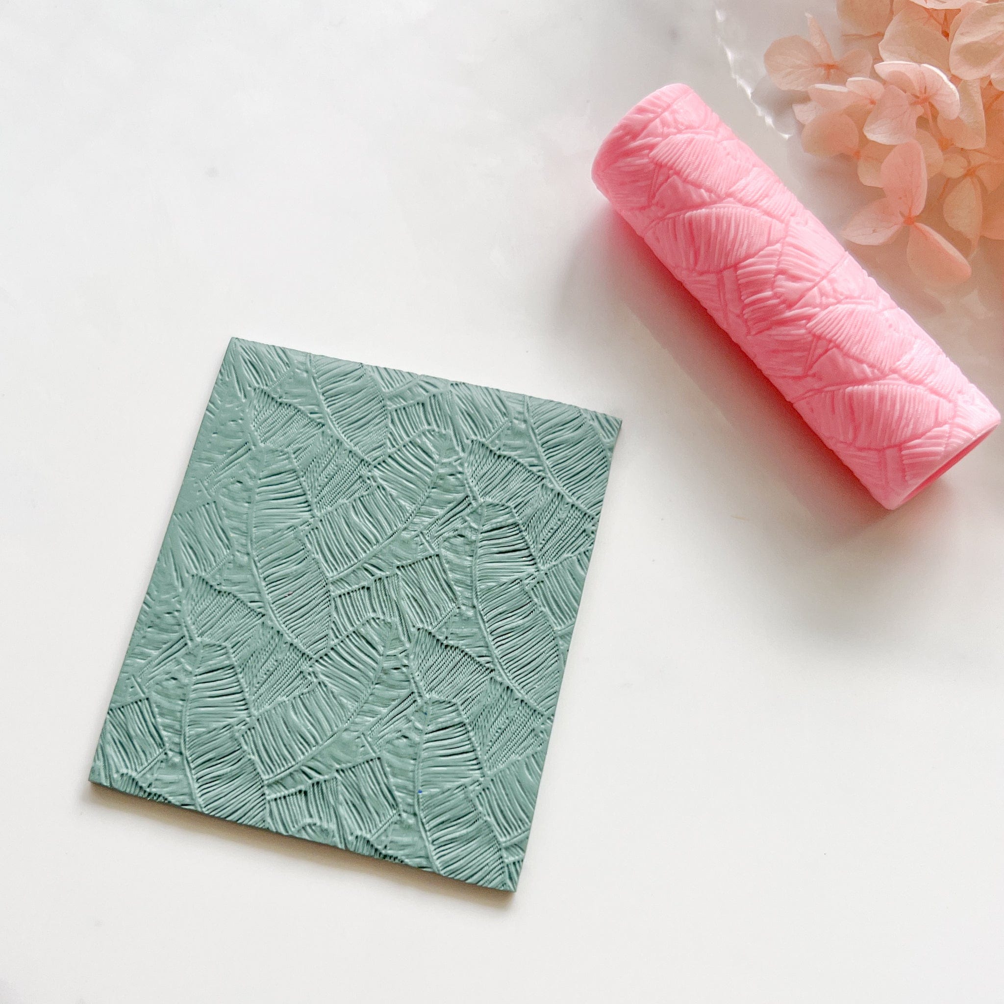kitandco.com.au Texture Roller Resin "Banana Leaf" Texture Roller