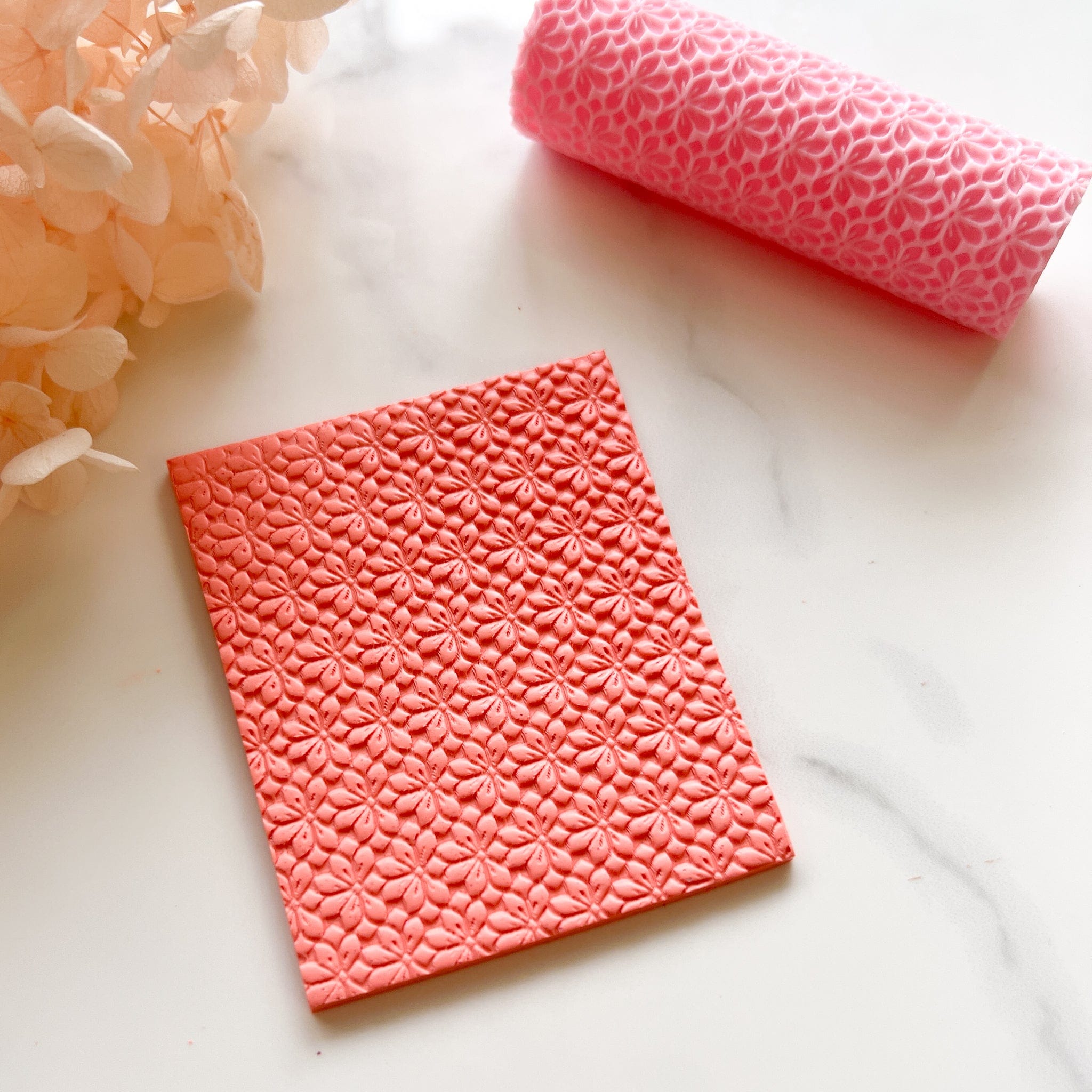 kitandco.com.au Texture Roller Resin “Floral Fields” PLA Texture Roller