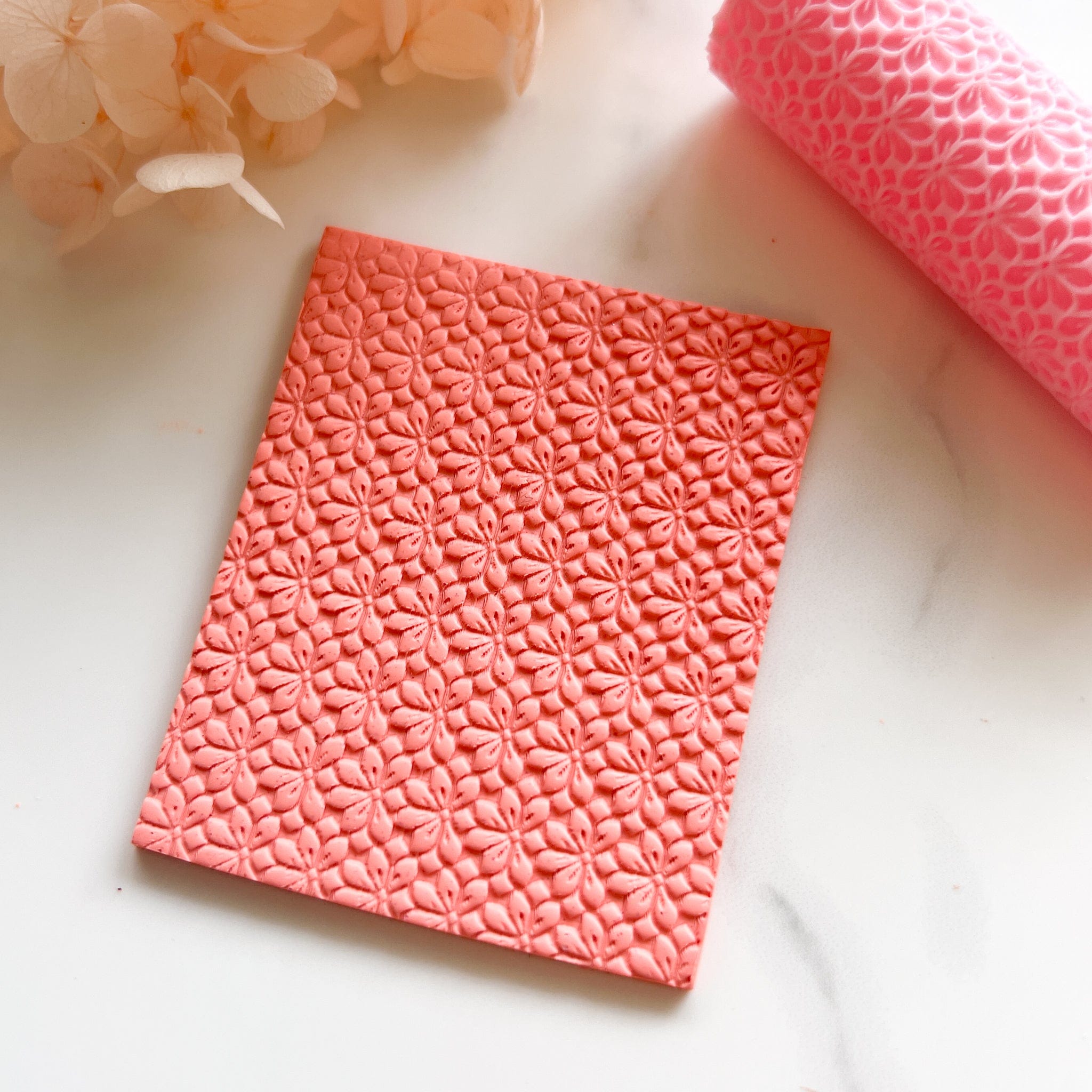 kitandco.com.au Texture Roller Resin “Floral Fields” PLA Texture Roller