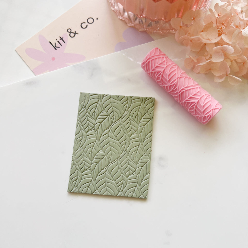 kitandco.com.au Texture Roller Resin "Jungle Leaves" Texture Roller