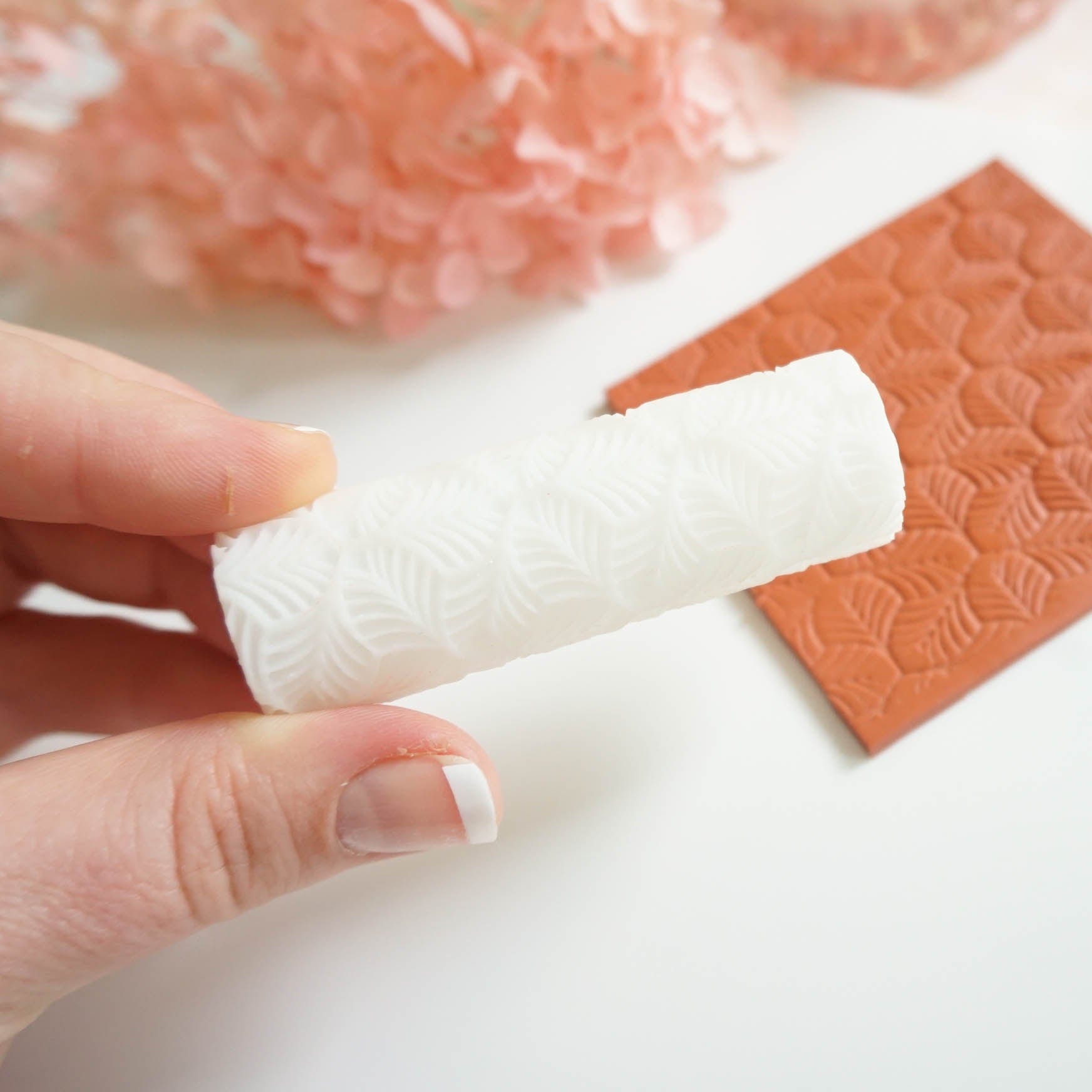 kitandco.com.au Texture Roller Resin "Linden Leaves" Texture Roller