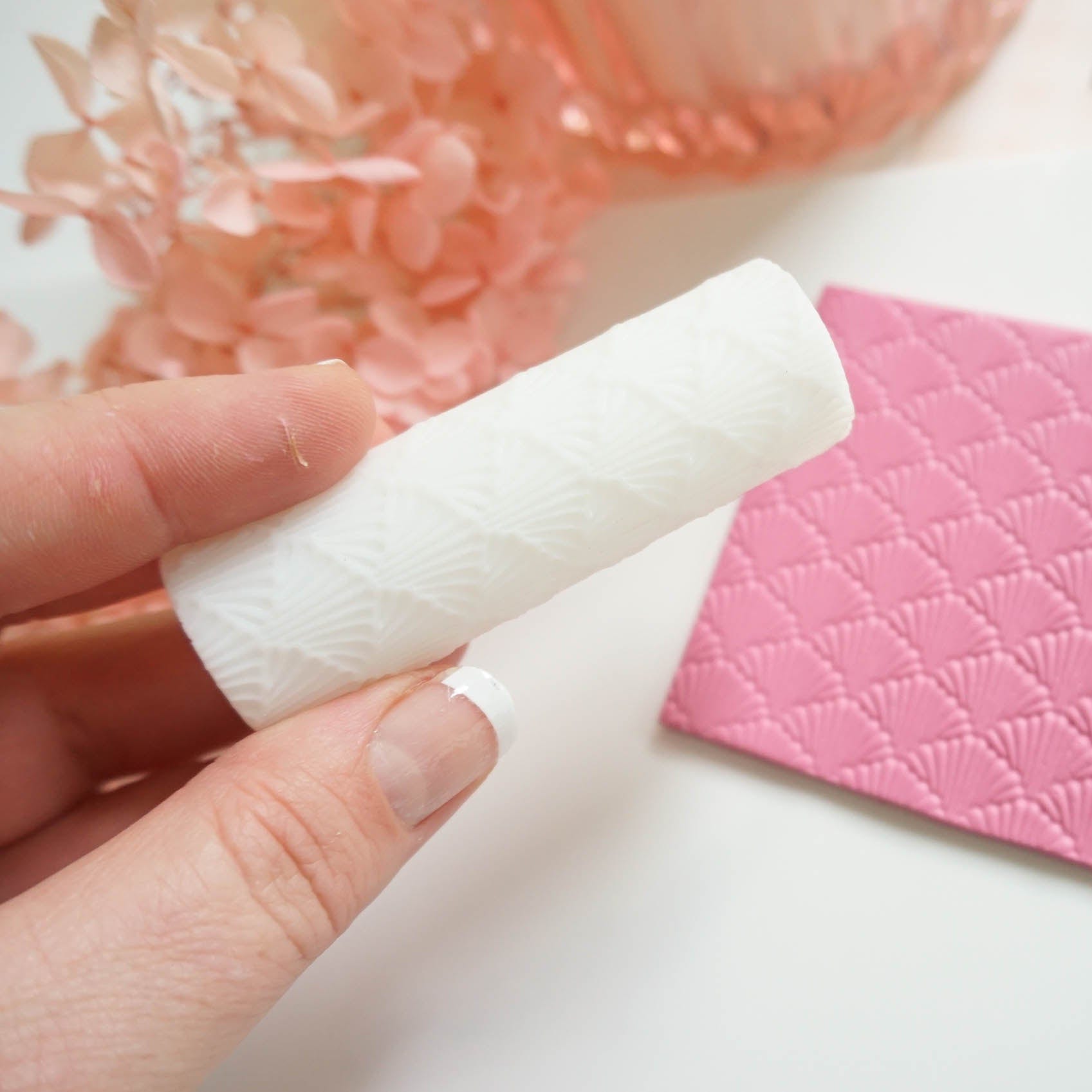 kitandco.com.au Texture Roller Resin "Scalloped Shells" Texture Roller