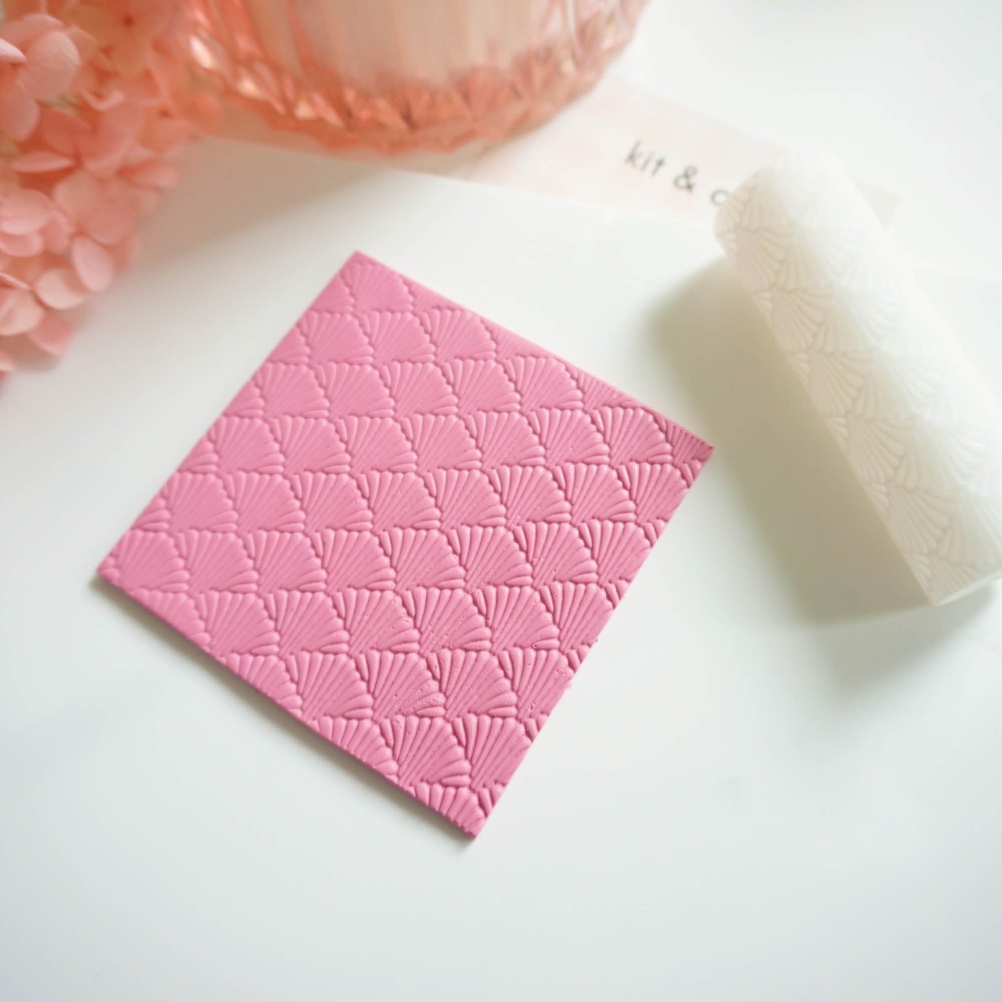 kitandco.com.au Texture Roller Resin "Scalloped Shells" Texture Roller