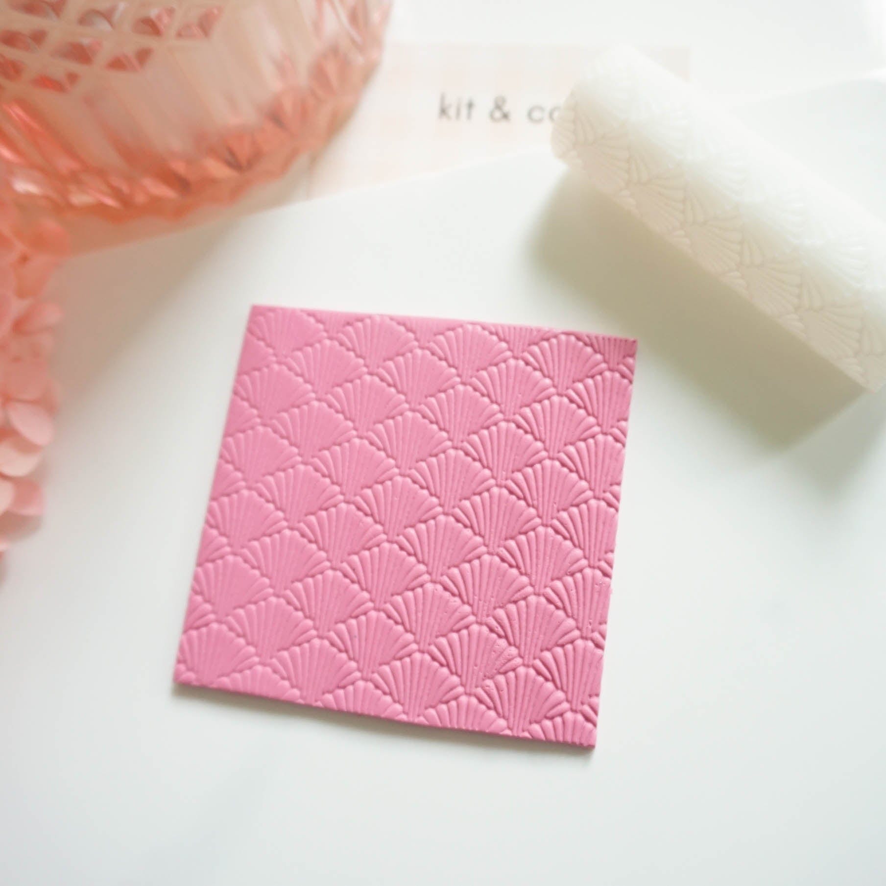 kitandco.com.au Texture Roller Resin "Scalloped Shells" Texture Roller