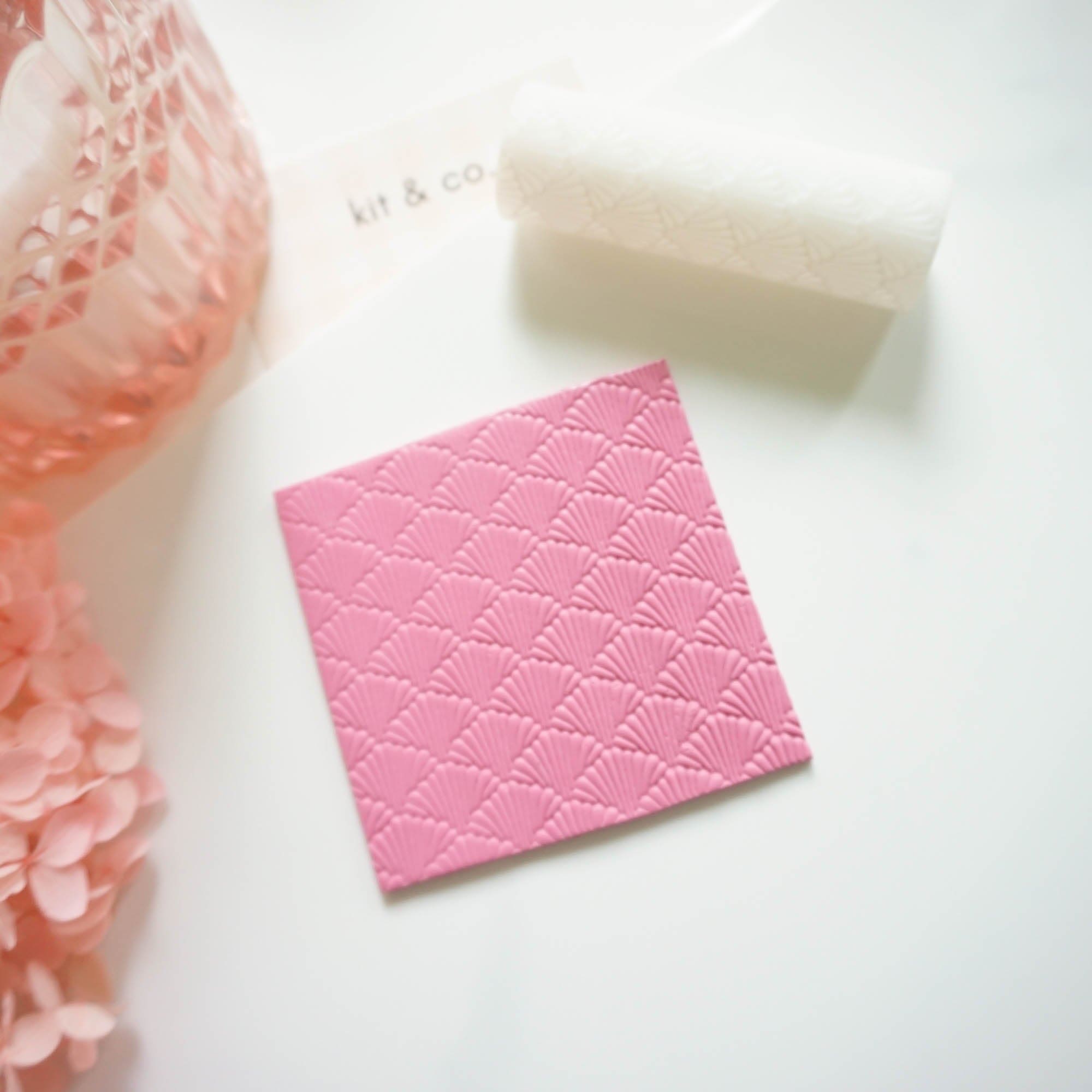 kitandco.com.au Texture Roller Resin "Scalloped Shells" Texture Roller