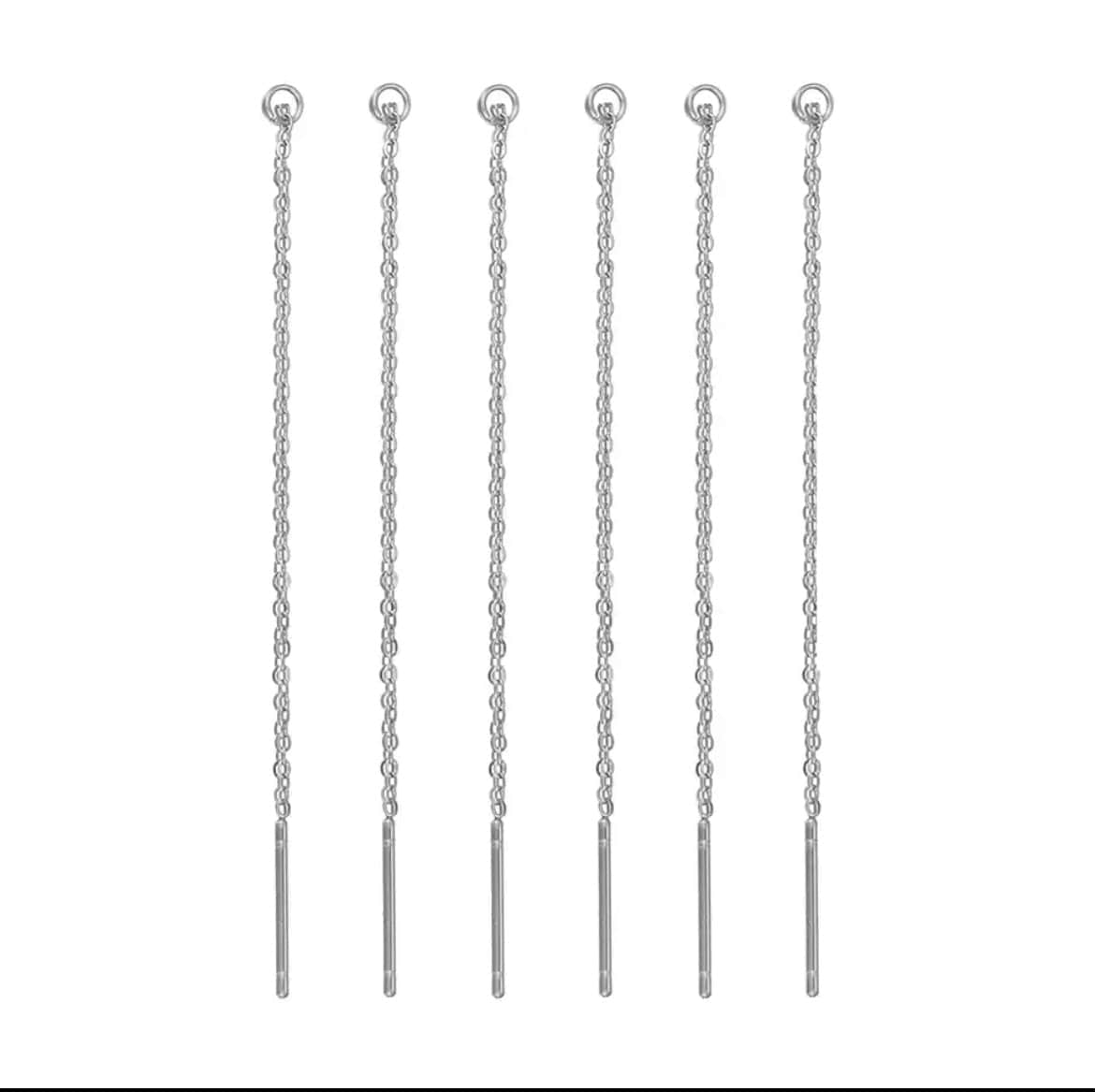 kitandco.com.au Silver Threader Chain - 10 pcs (Choose colour)