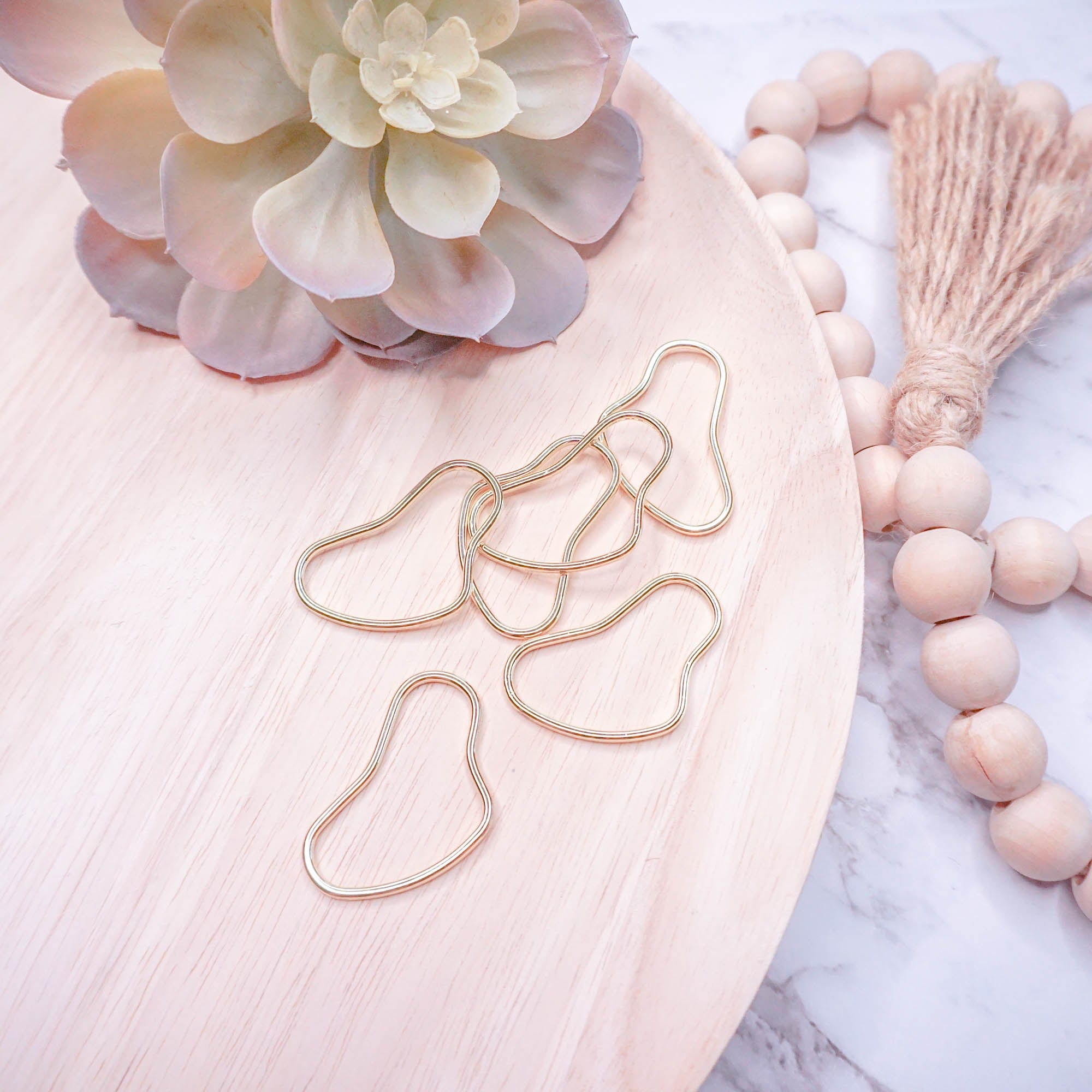 kitandco.com.au Tools Abstract Dangle Charm Large - 10pcs (New)