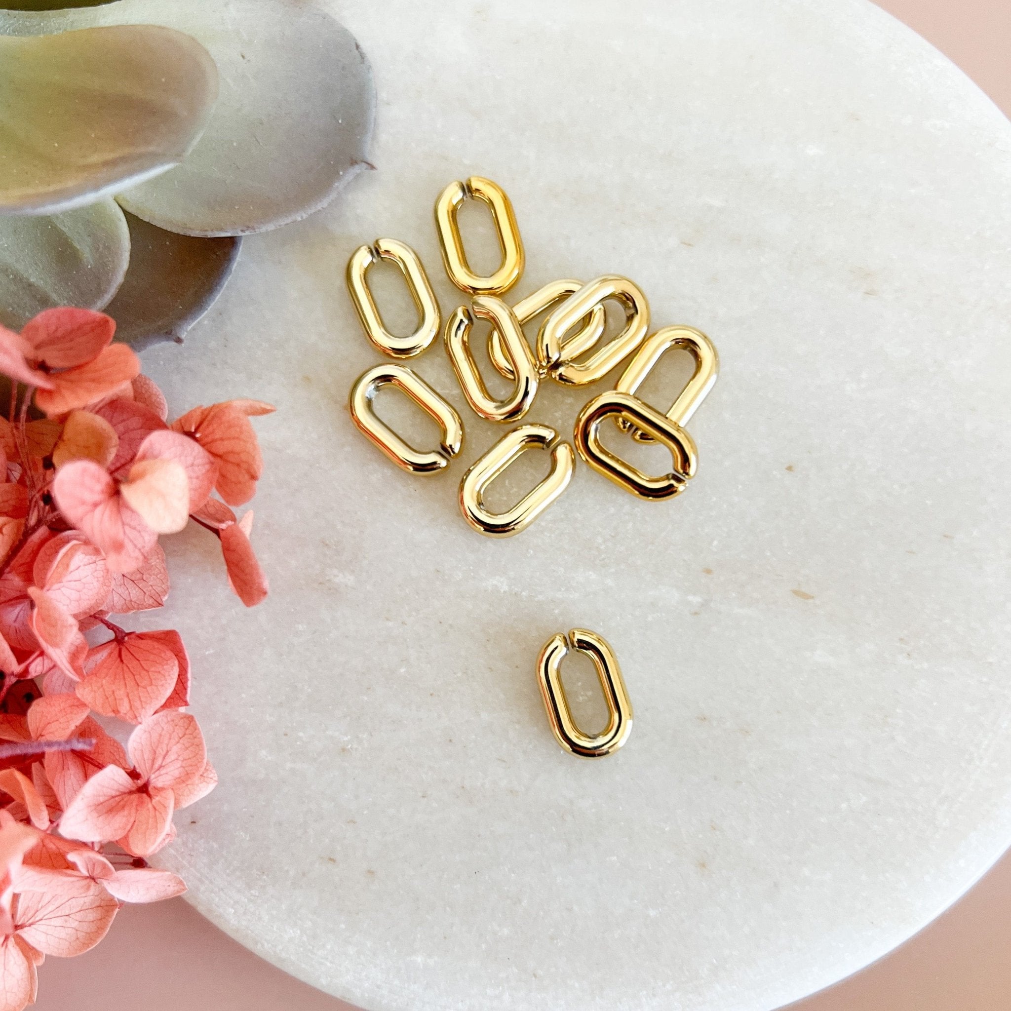 Acrylic Link Connectors (20pc) - Kit & Co.Jewelry Findings