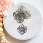 kitandco.com.au Tools "Bauble Filagree" Charm - 6 pcs (Choose Colour)