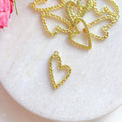 kitandco.com.au Tools Chained Heart Charm - 10 pcs