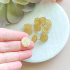 kitandco.com.au Tools Circle Acrylic Post - Champagne Glitter (10 pcs)