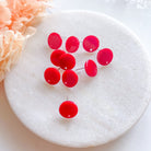 kitandco.com.au Tools Circle Acrylic Post - Red (10 pcs)